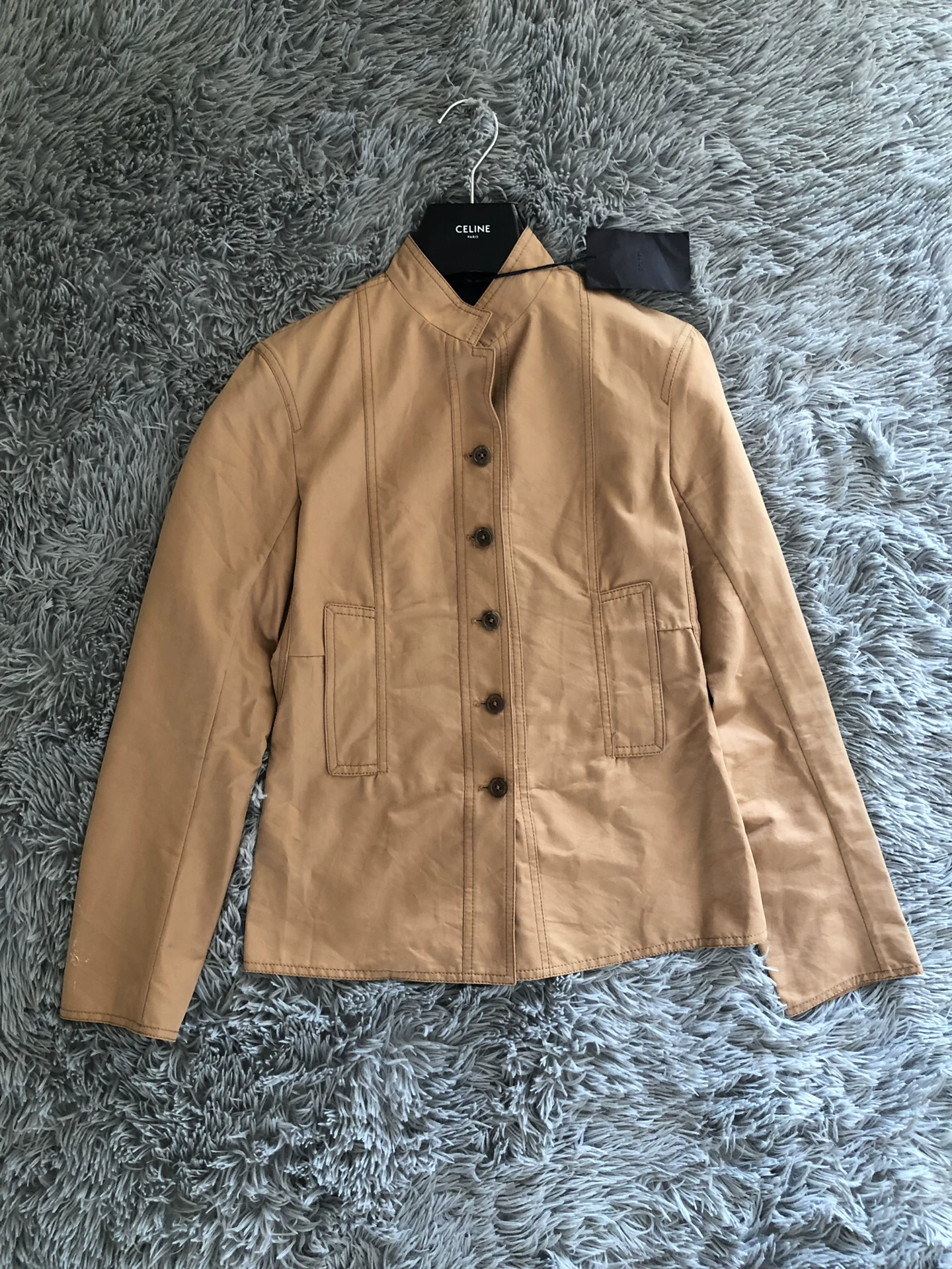 Prada Khaki Stand-Up Collar Jacket