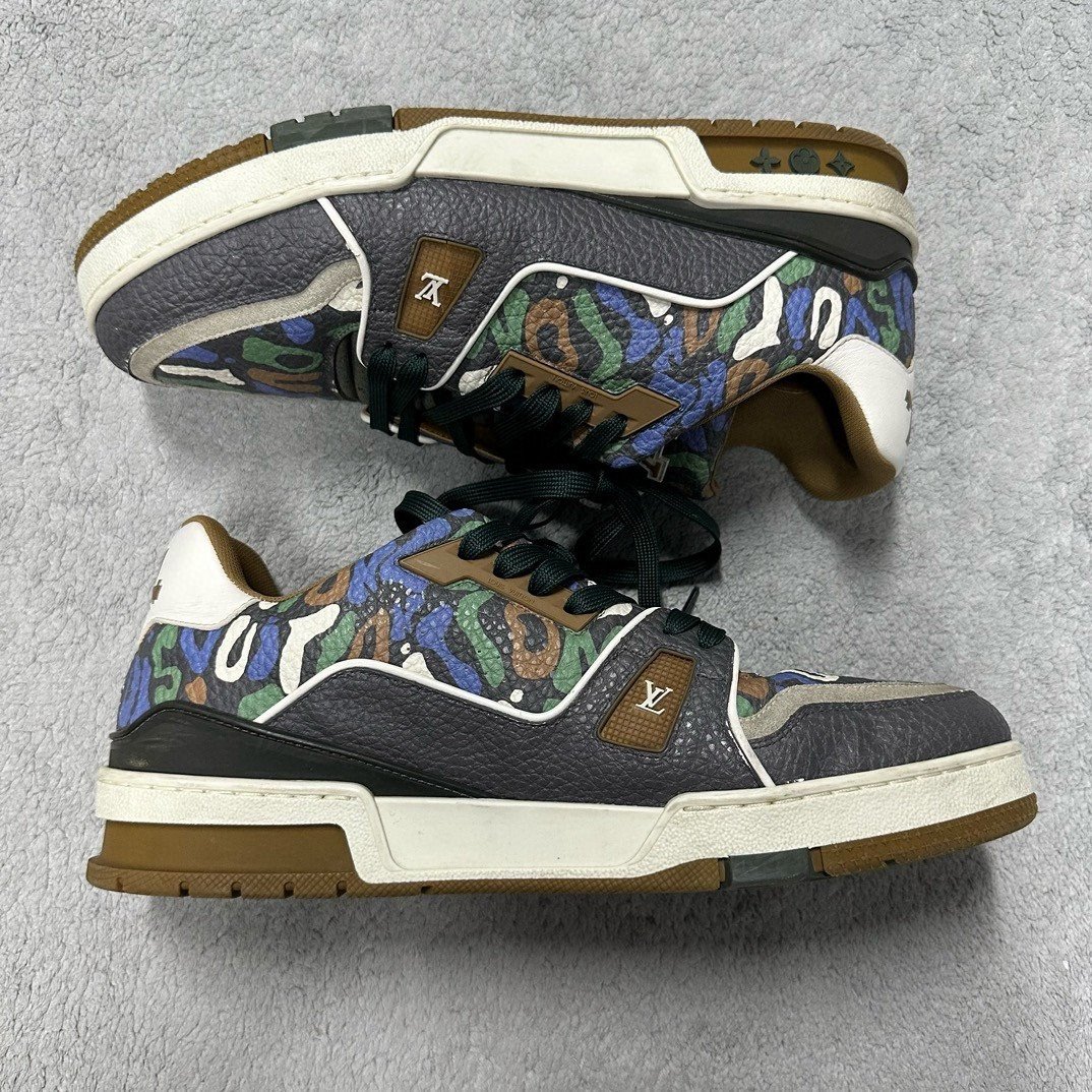 Louis Vuitton LV Trainer Graffiti Sneakers — back