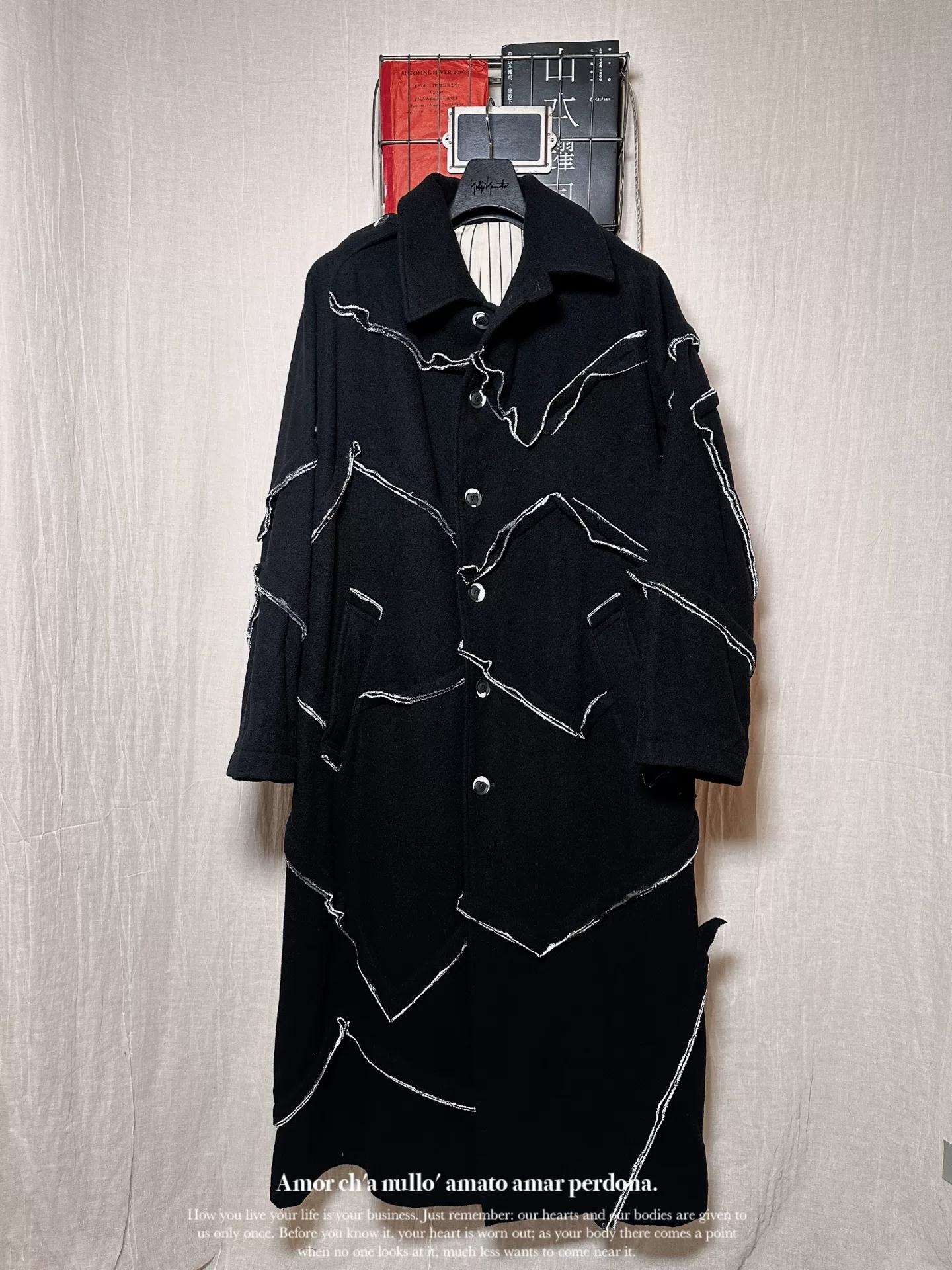 Yohji Yamamoto 20AW Paint Coat — front