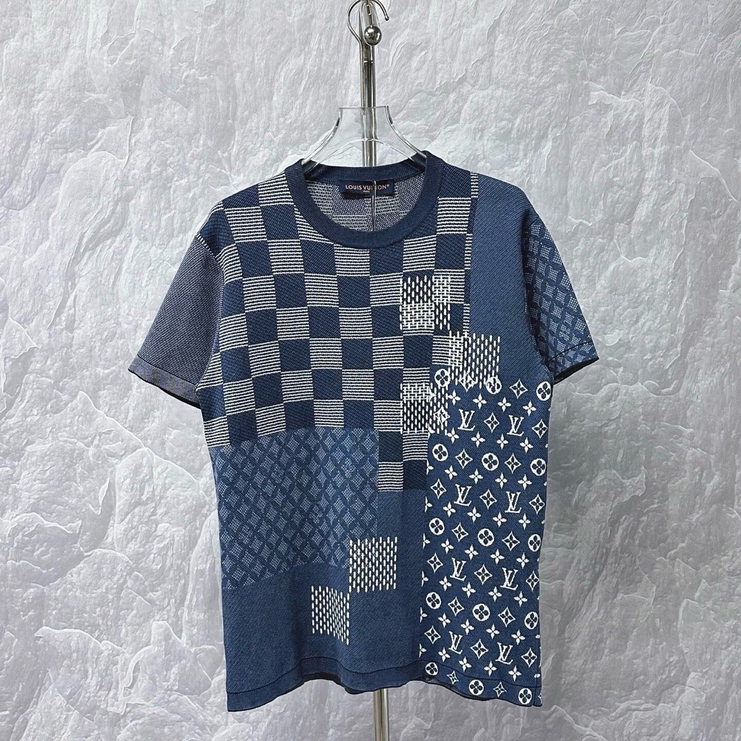 Louis Vuitton Nigo FW25 Checkerboard Knit Tee