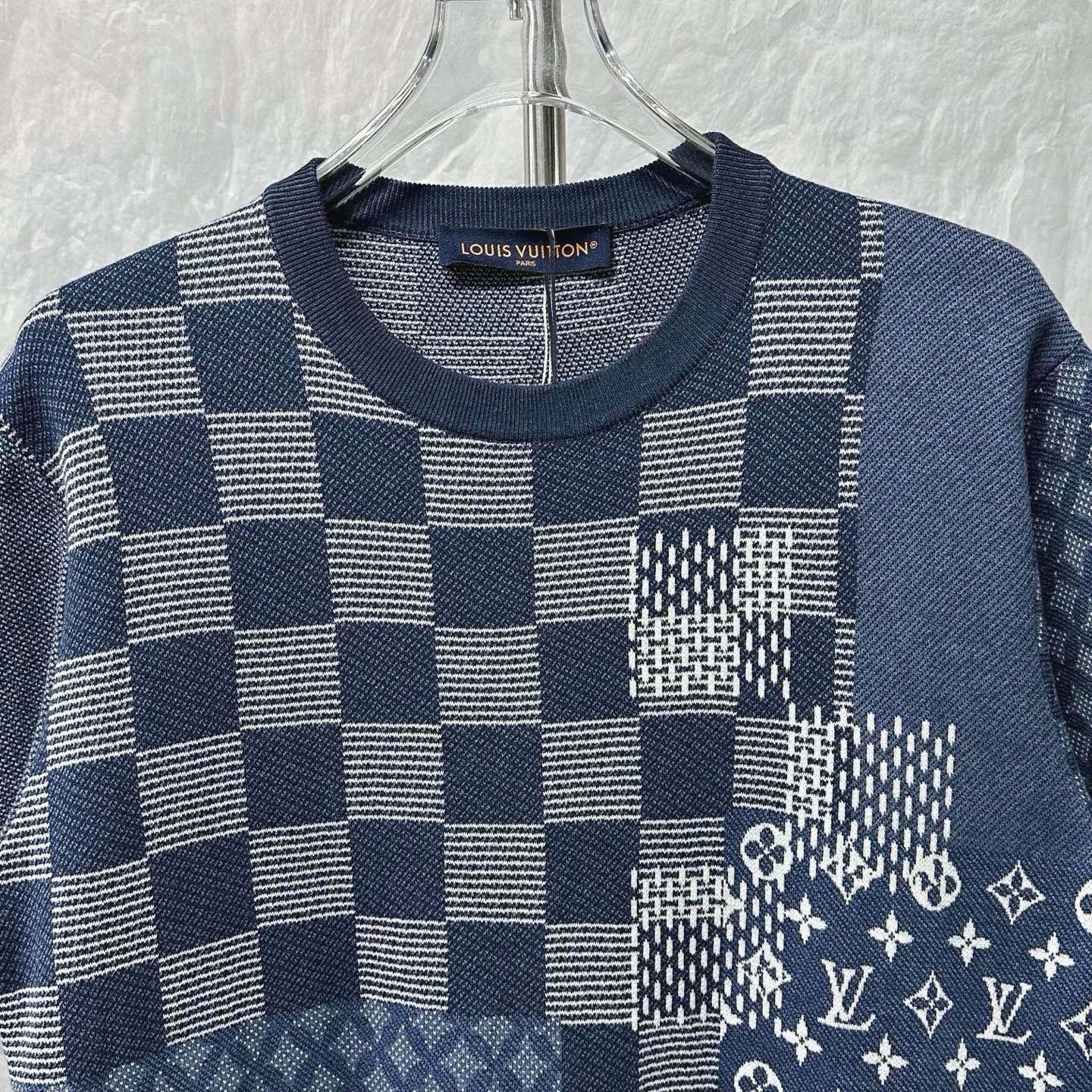 Louis Vuitton Nigo FW25 Checkerboard Knit Tee — front