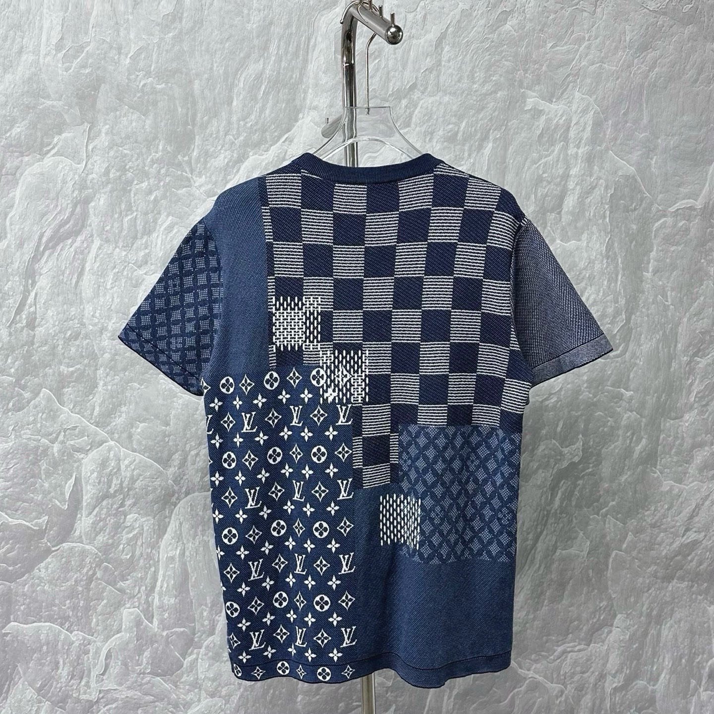Louis Vuitton Nigo FW25 Checkerboard Knit Tee — back