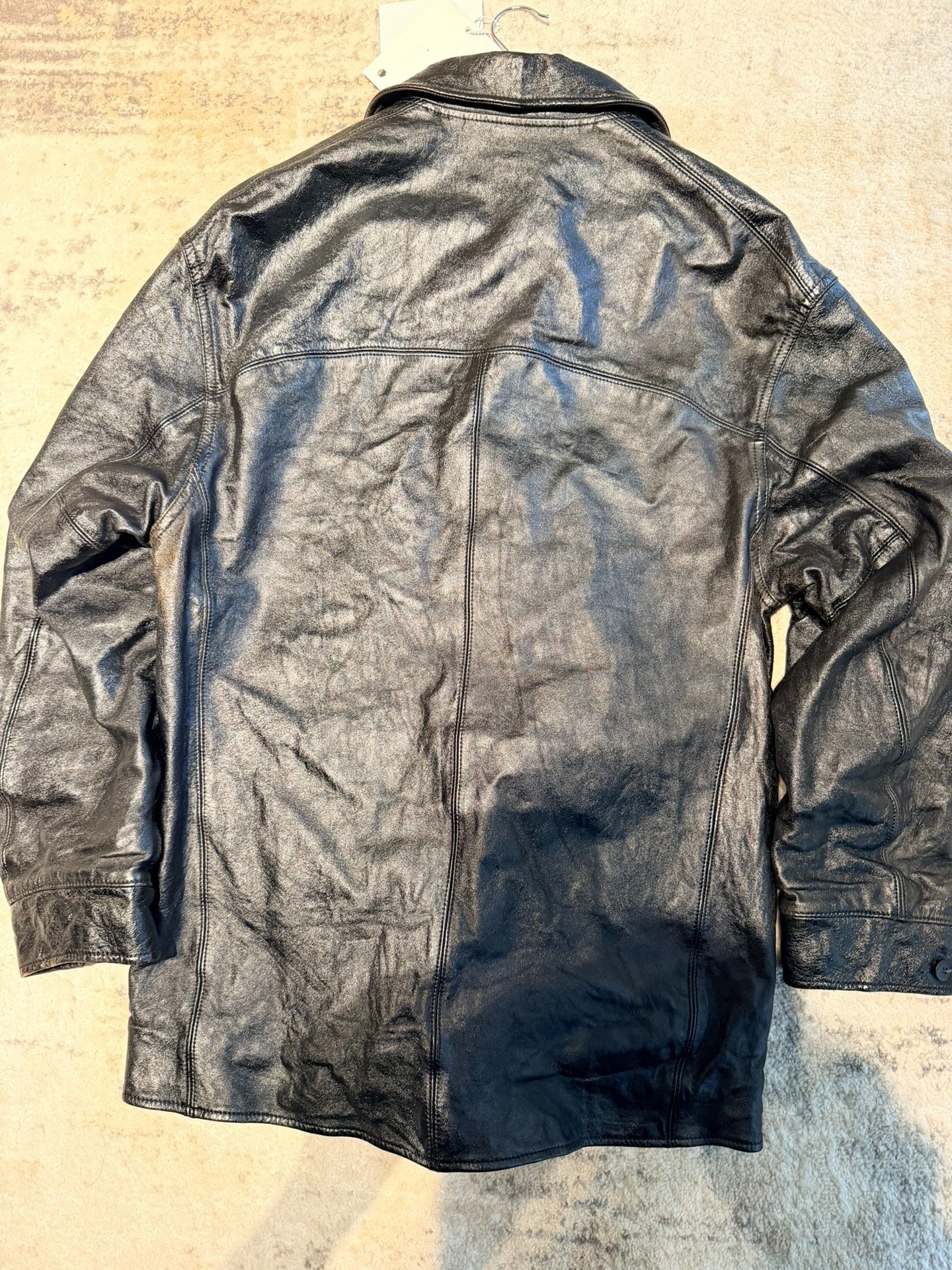visvim 25AW Hudson IT Leather Jacket — label