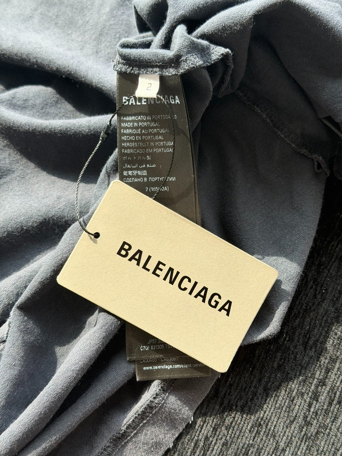 Balenciaga FASHION DESIGNER Glitter T-Shirt — label