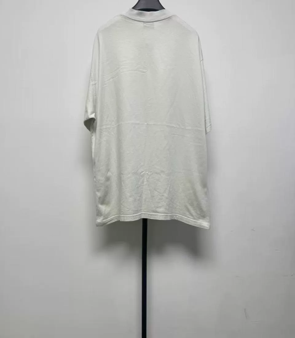 Balenciaga Worn Letter Print Short-Sleeve Tee — front