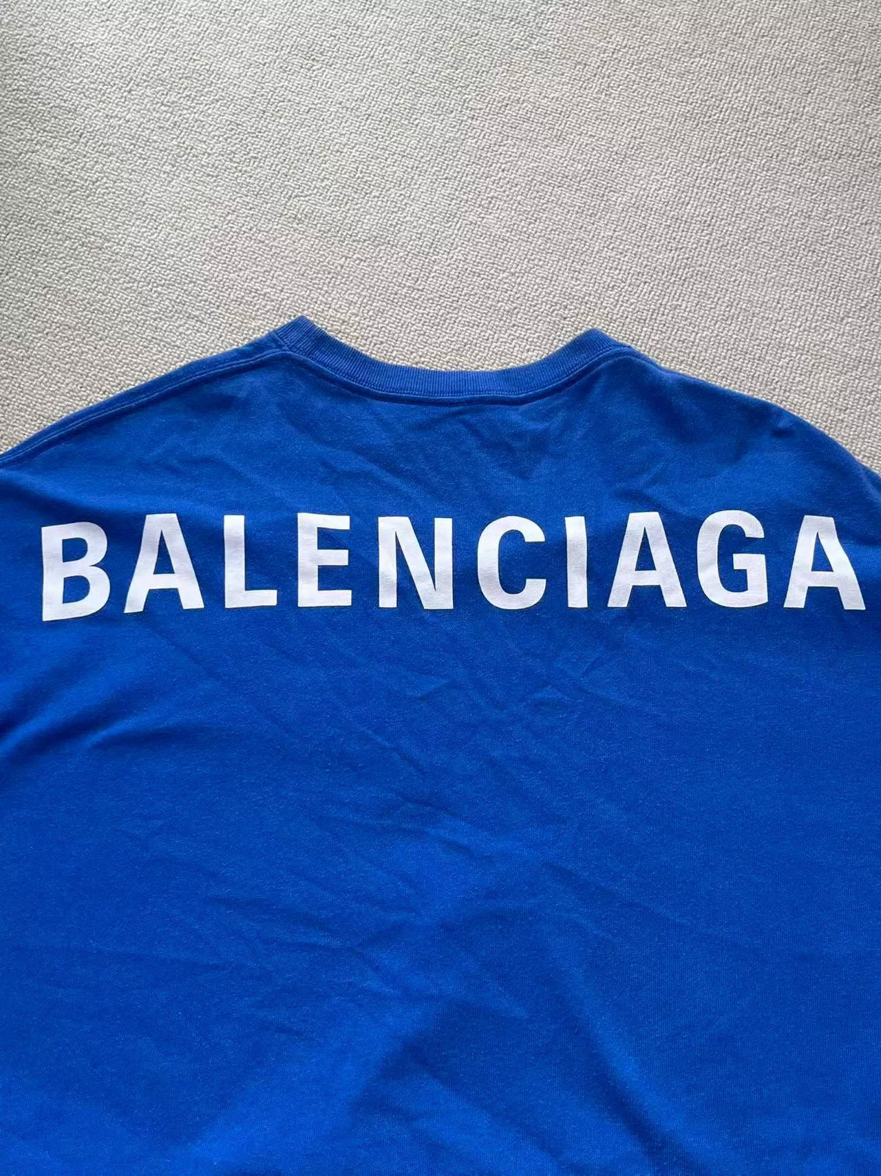 Balenciaga Logo Crewneck Short-Sleeve T-Shirt — detail