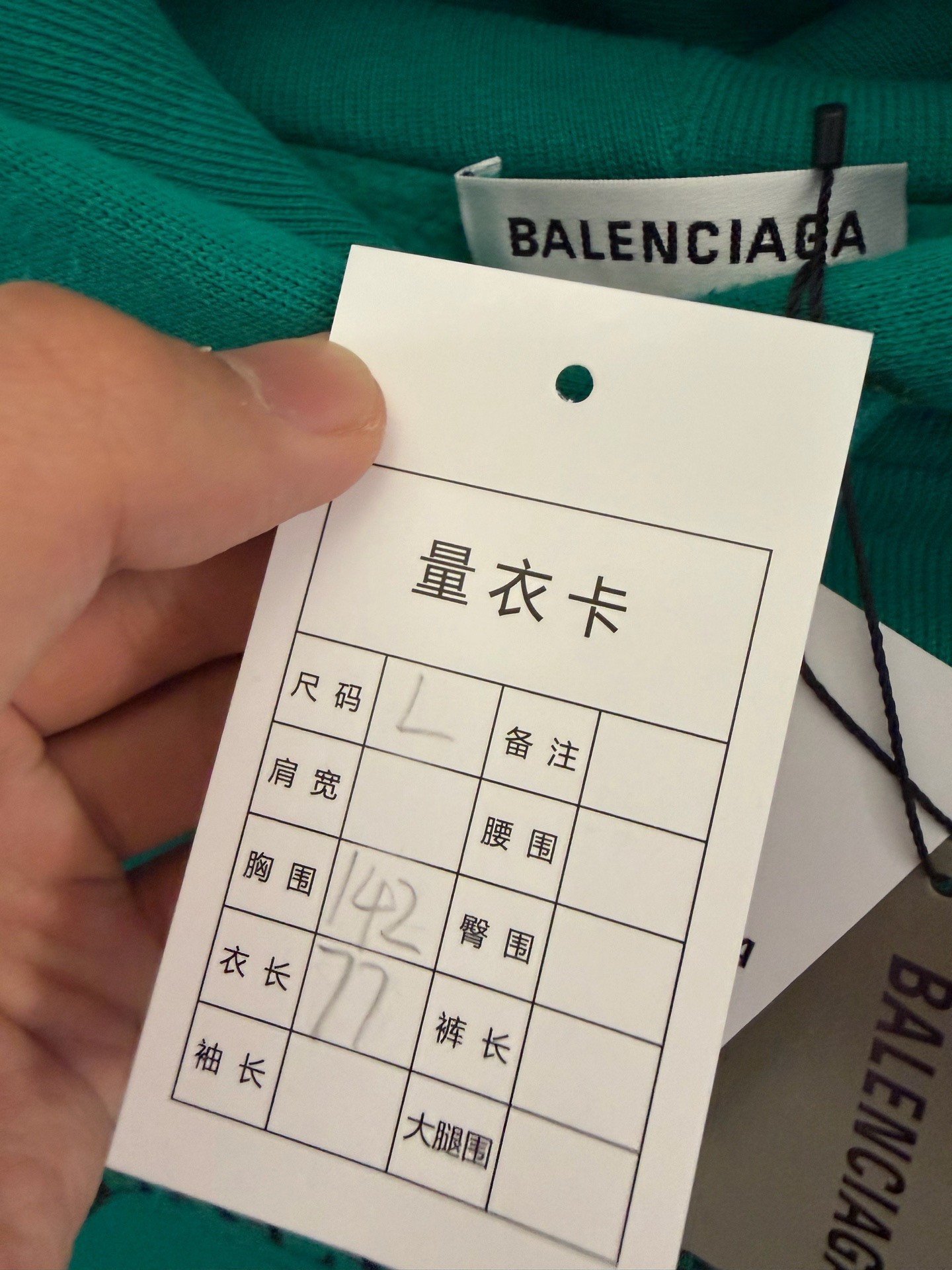 Balenciaga Wheat Logo Hoodie — detail