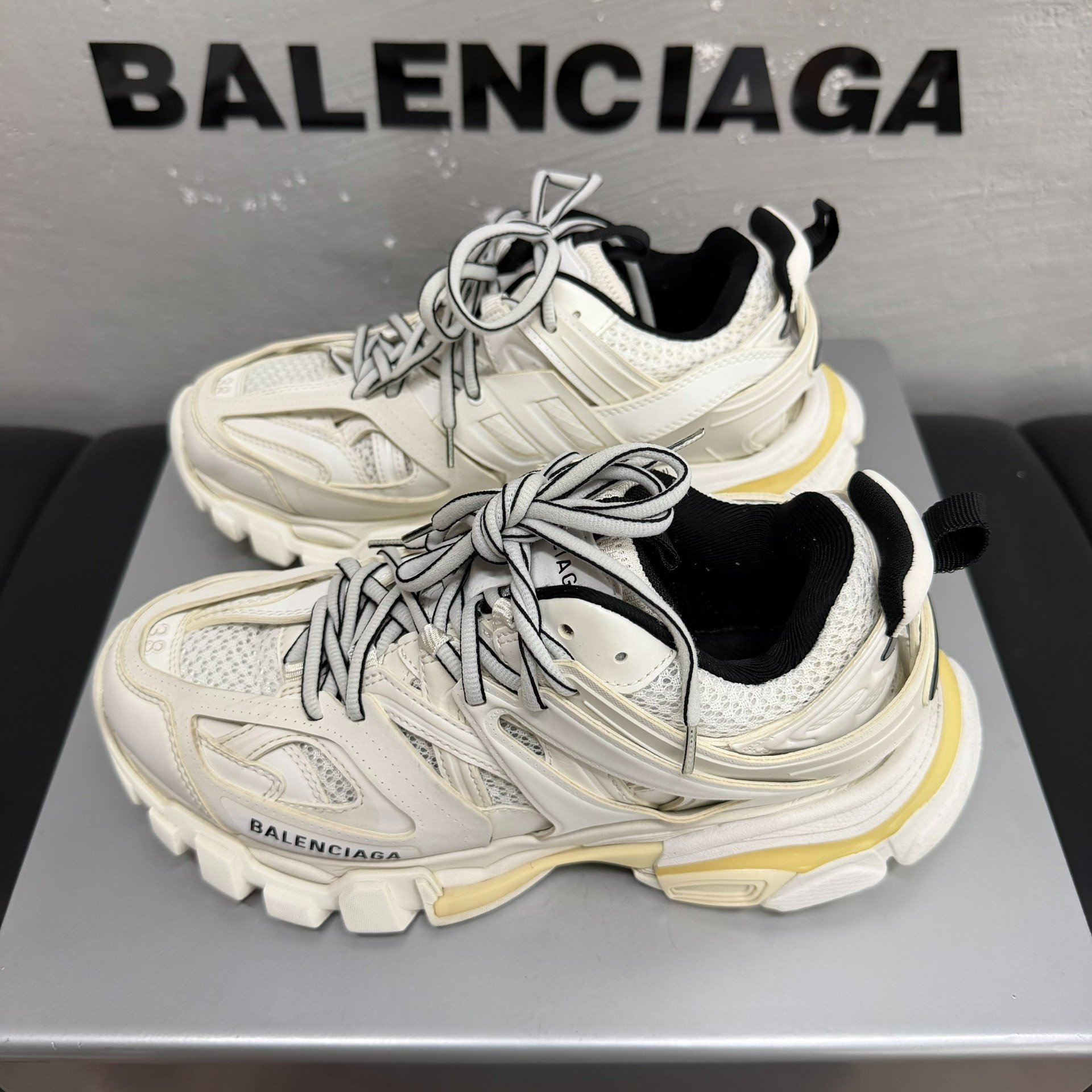 Balenciaga Track White Dad Shoes — back