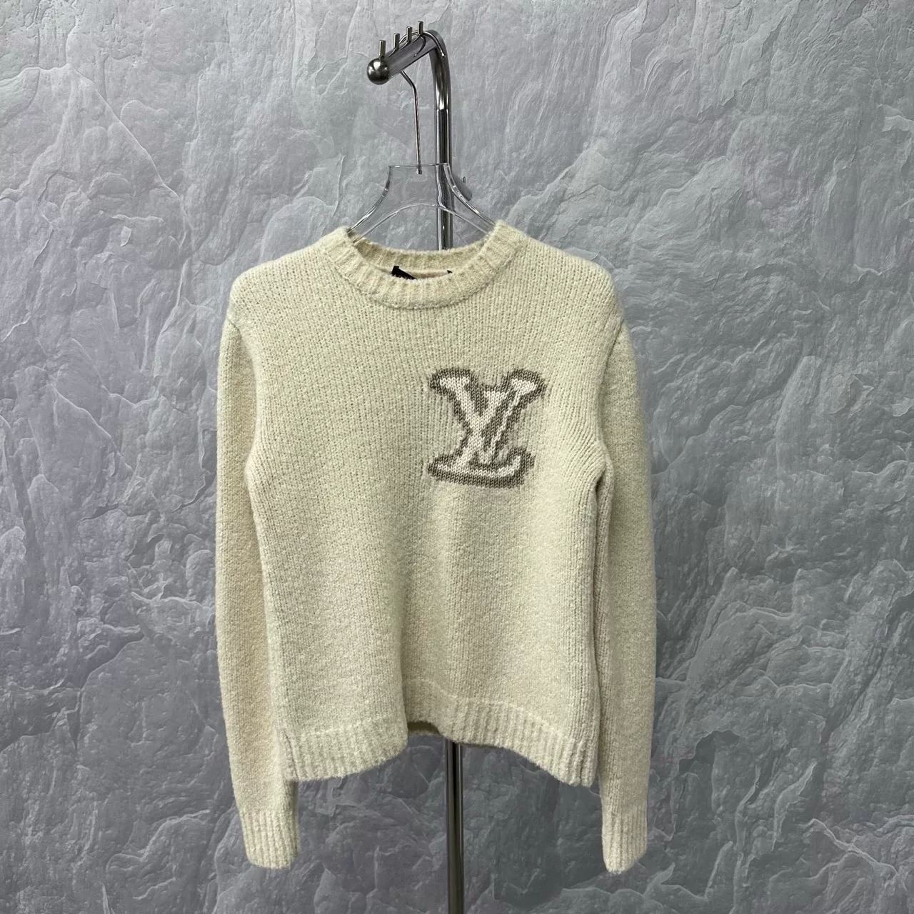 Louis Vuitton SS25 Intarsia Teddy Sweater S