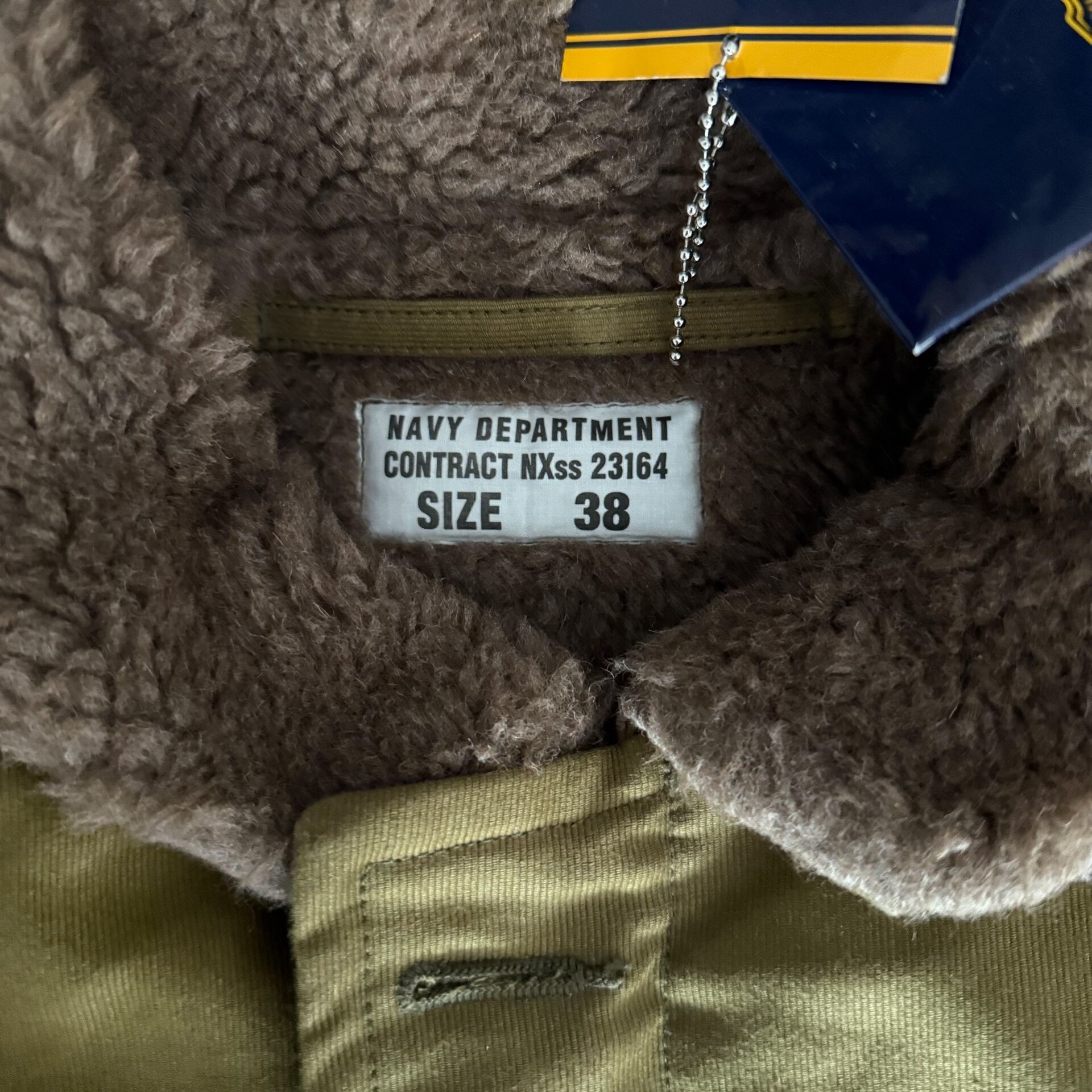 Toys Mccoy N1 USN Canvas Jacket — detail
