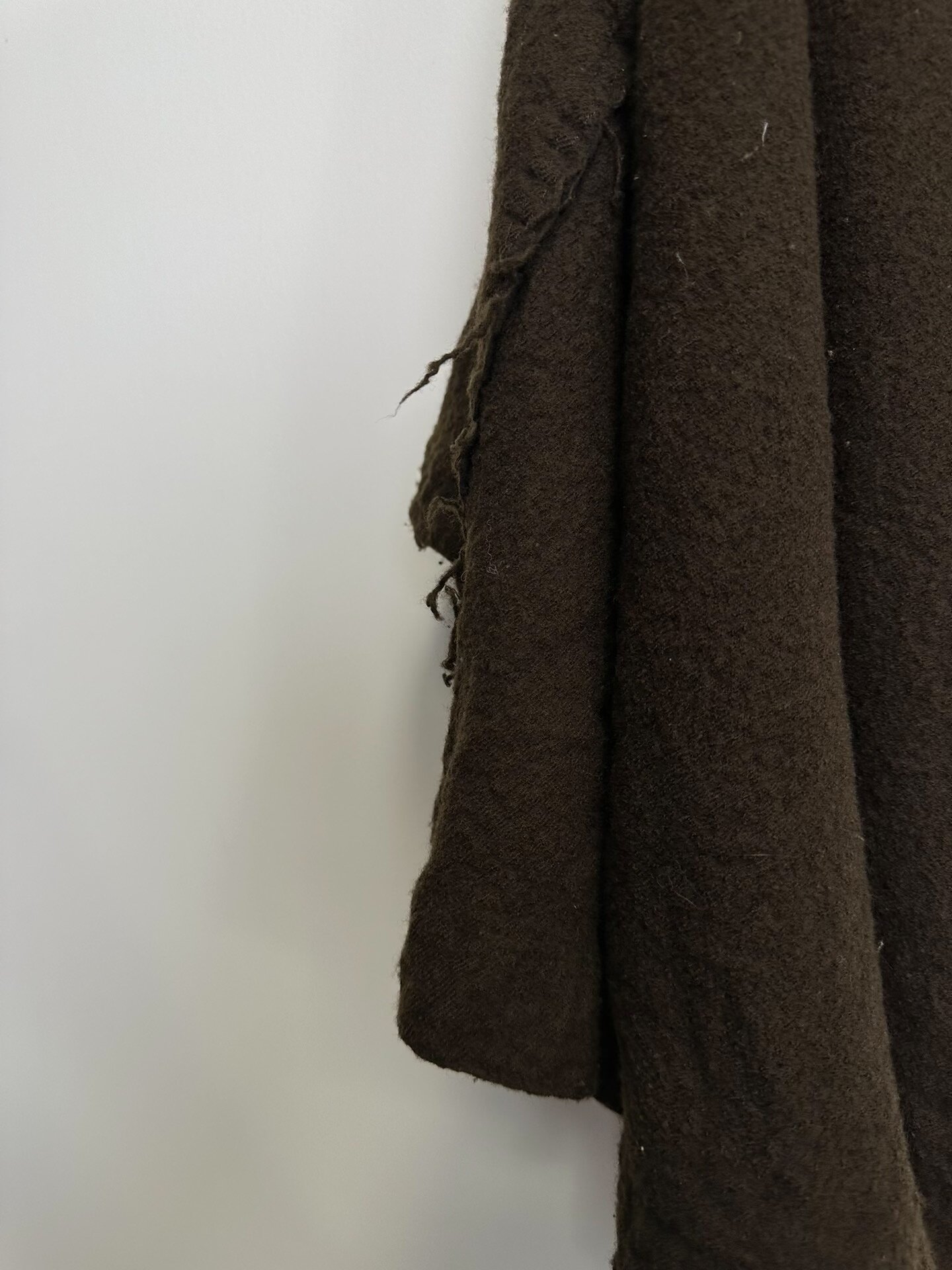Comme des Garçons 2007AW Fleece Ripped Skirt — label