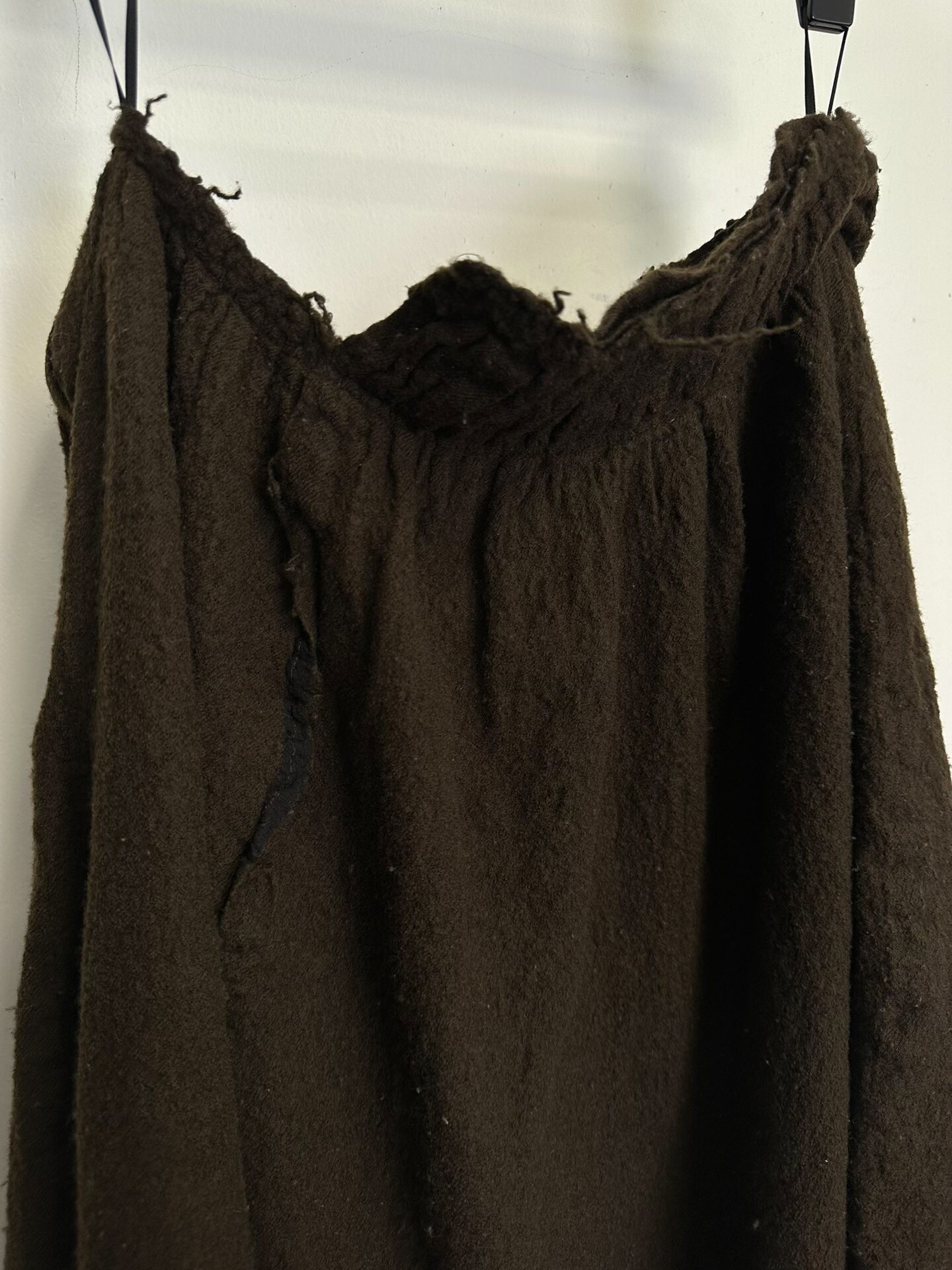 Comme des Garçons 2007AW Fleece Ripped Skirt — back