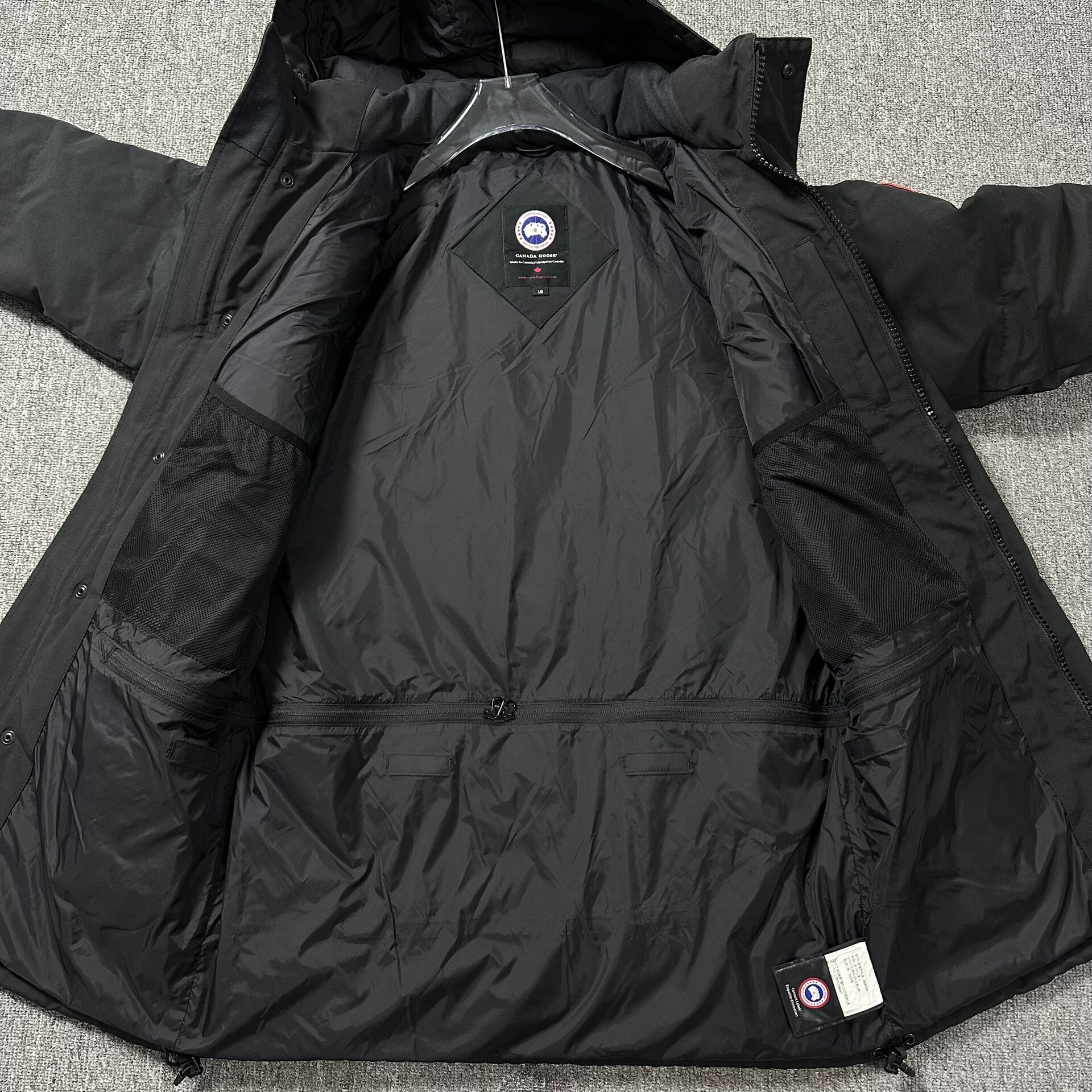 Canada Goose Hooded Parka Jacket — label