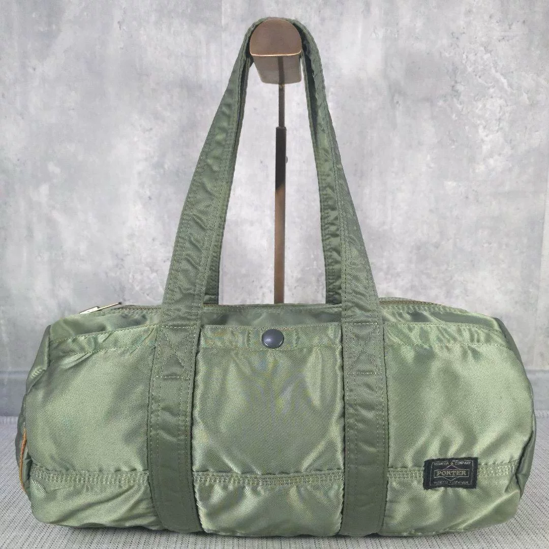 Porter Boston Green Nylon Handbag — front