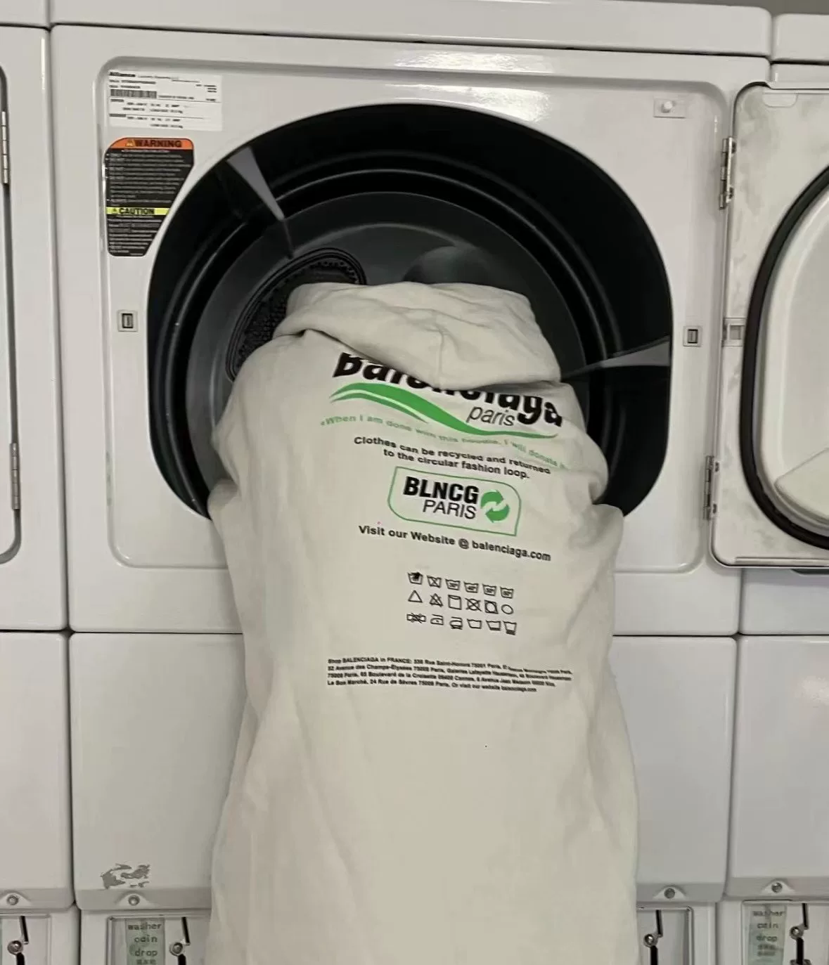 Balenciaga 21FW Wave Logo Hoodie — front