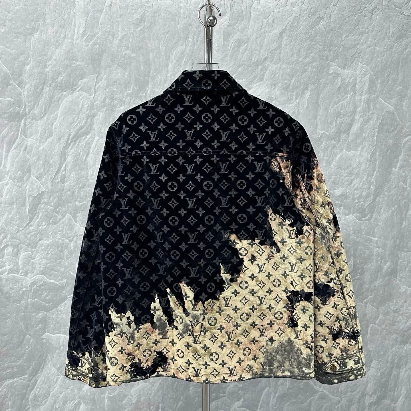 Louis Vuitton SS24 Fire Cloud Denim Jacket — back