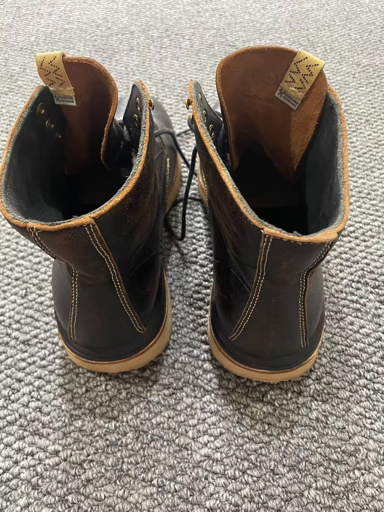 visvim Virgil Sheepskin Leather Boots — front