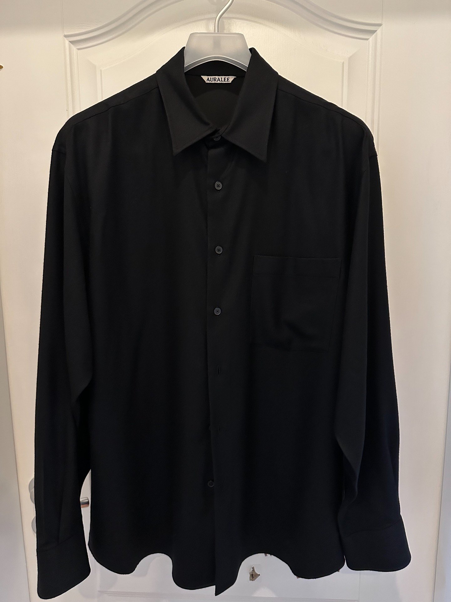 AURALEE Pure Wool Long-Sleeve Shirt