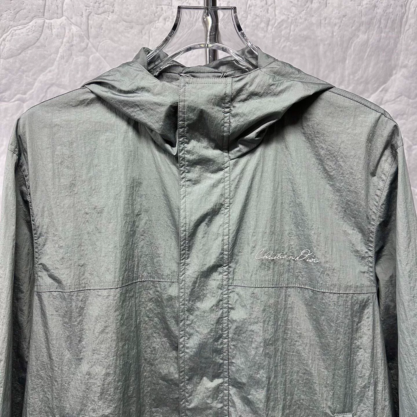 Dior SS24 1947 Logo Hooded Zip Jacket — front