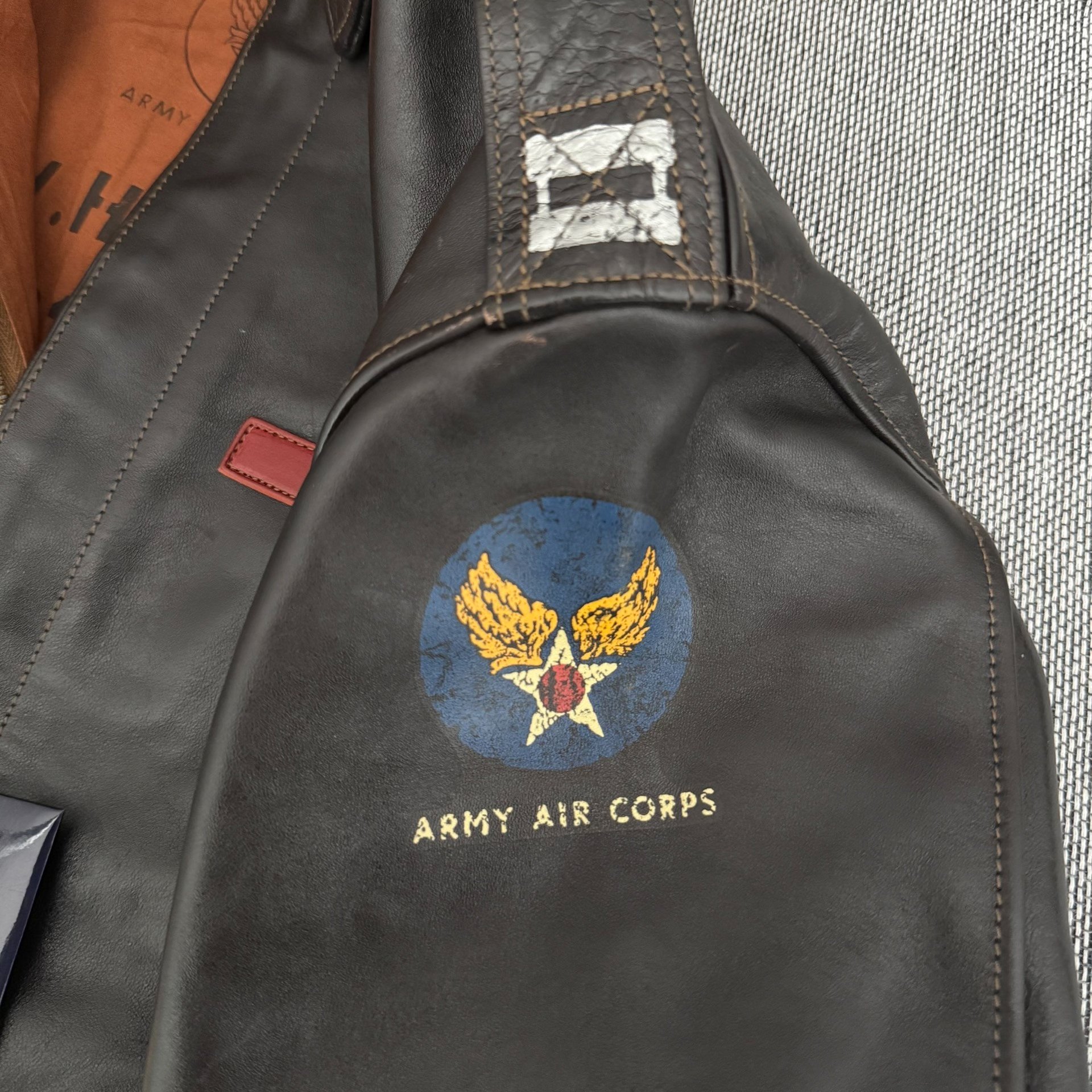 Toys McCoy Horsehide A2 Flight Jacket — label