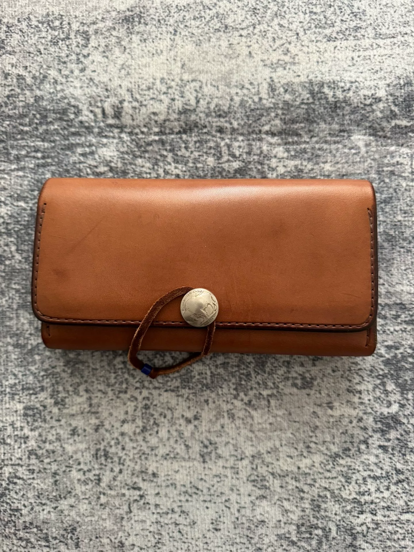 Goros Largest Tri-Fold Wallet with Silver Bead