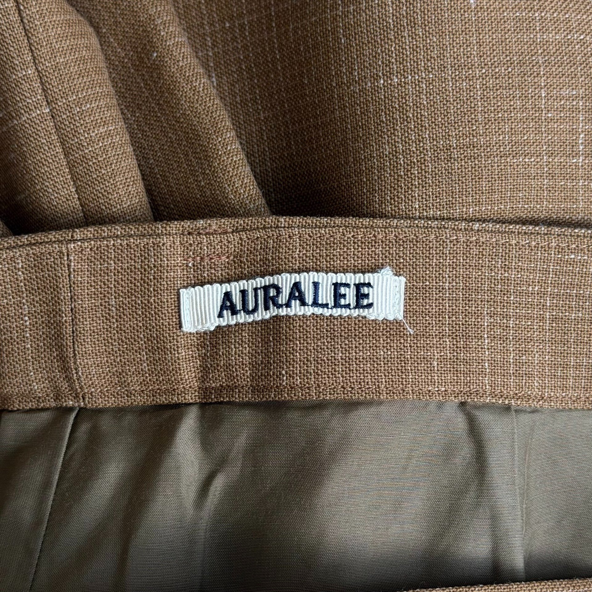Auralee 20SS Slub Wool Wide-Leg Trousers — back