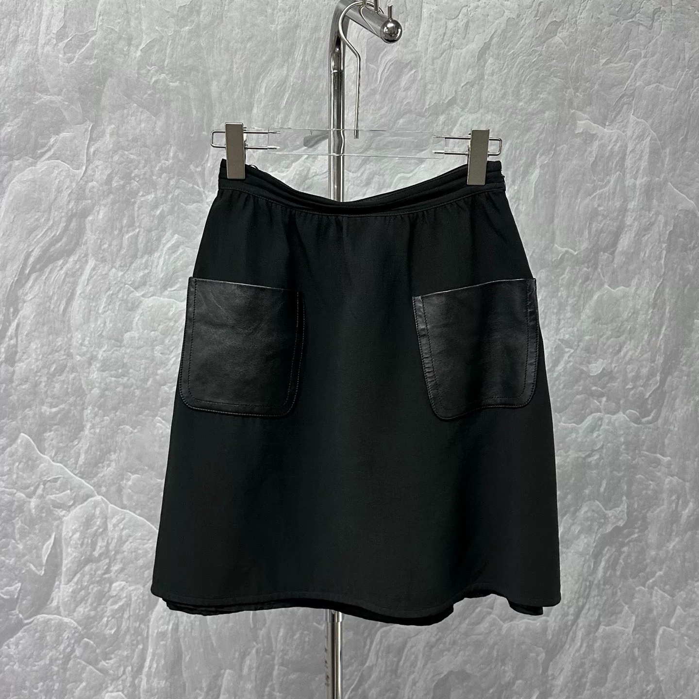 Louis Vuitton Patchwork Pocket Wool Skirt
