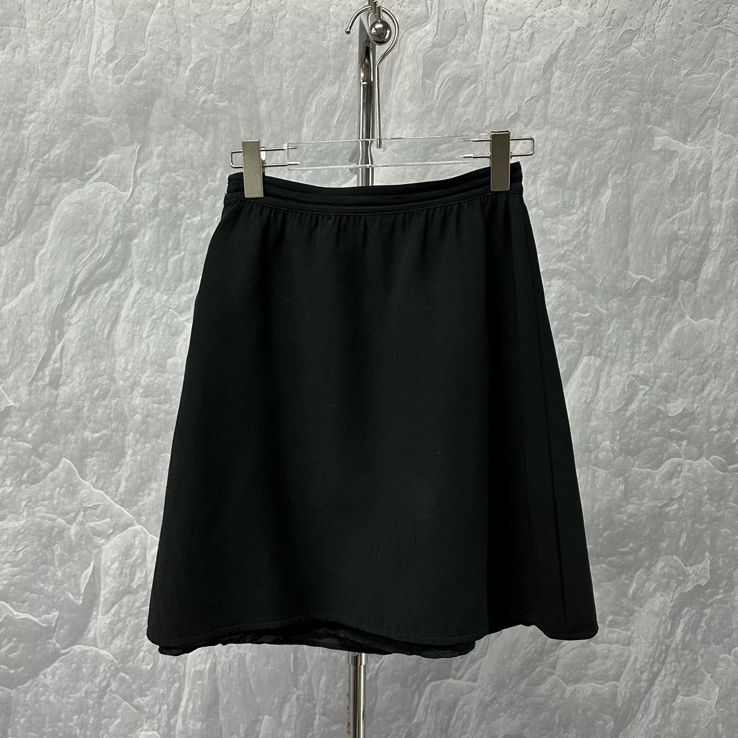 Louis Vuitton Patchwork Pocket Wool Skirt — back
