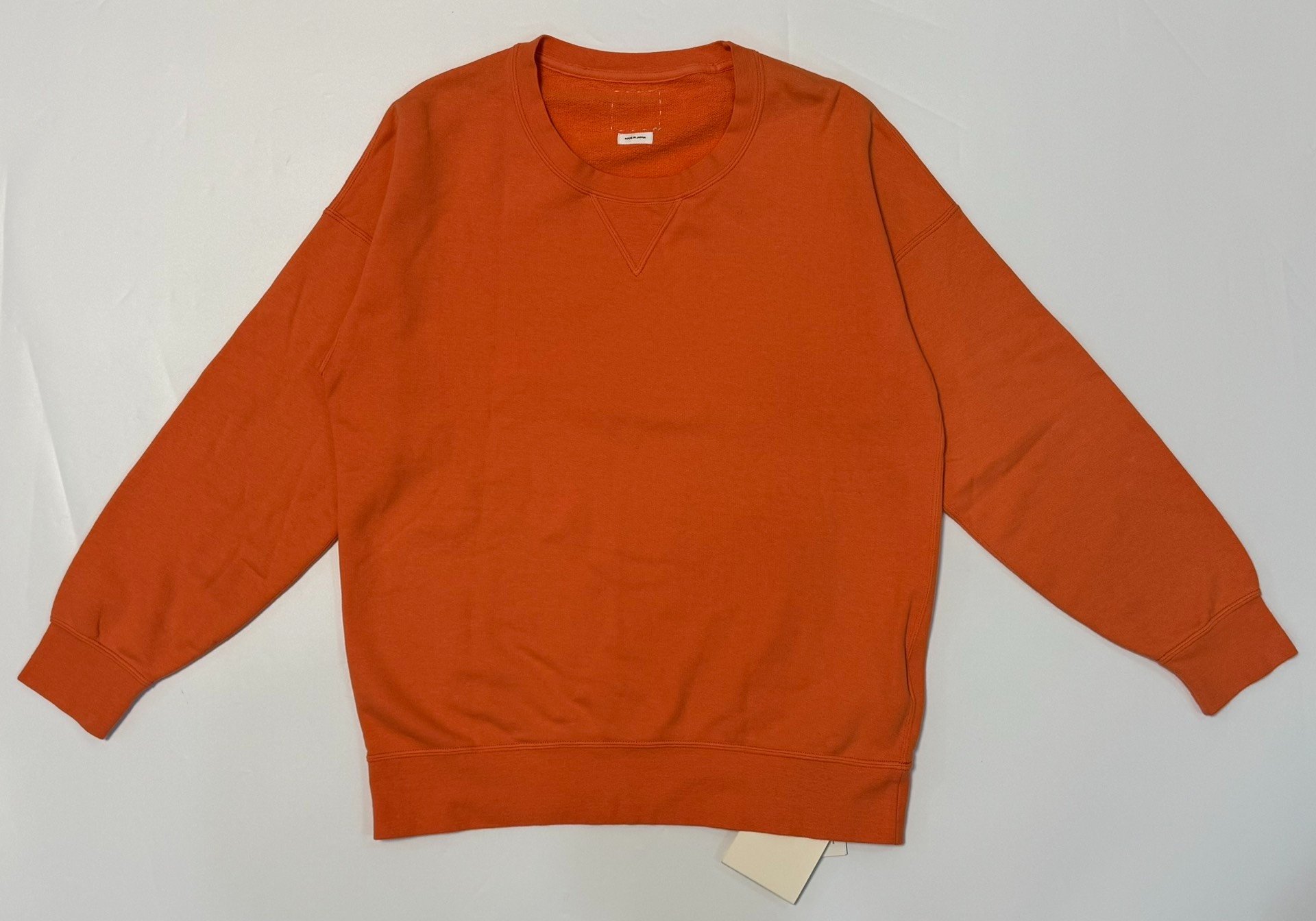 Visvim Jumbo Sweat Orange Terry Crewneck