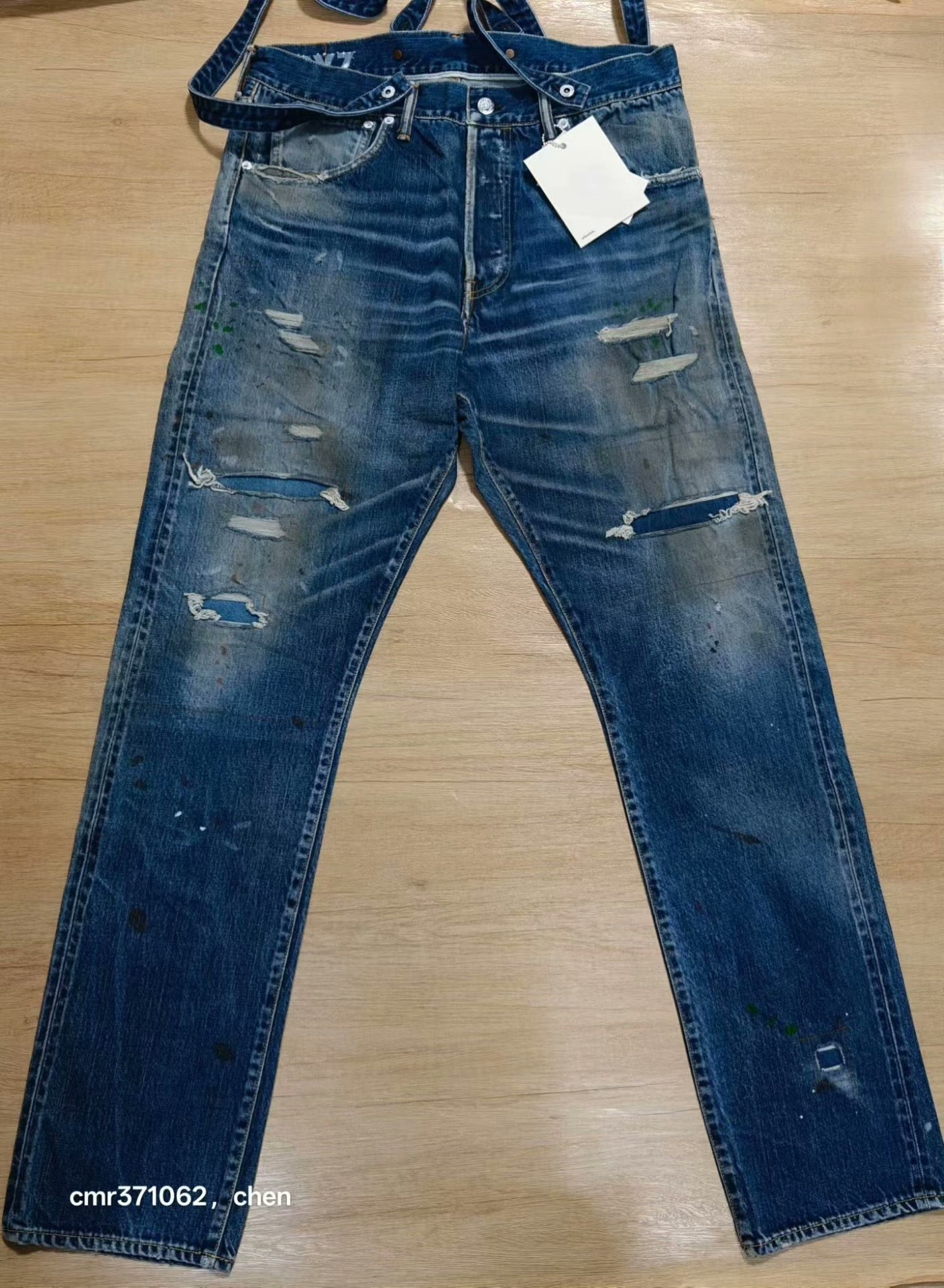 visvim 19AW TRAVAILLER BRACES DENIM