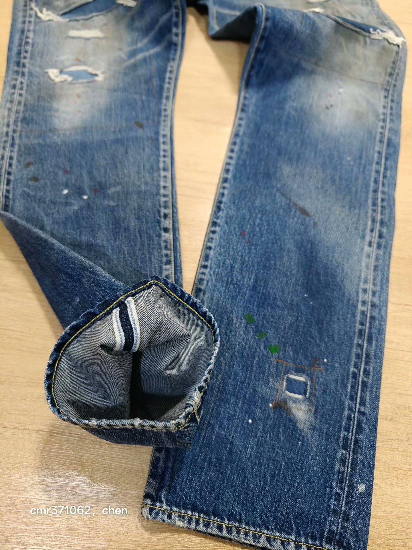 visvim 19AW TRAVAILLER BRACES DENIM — detail