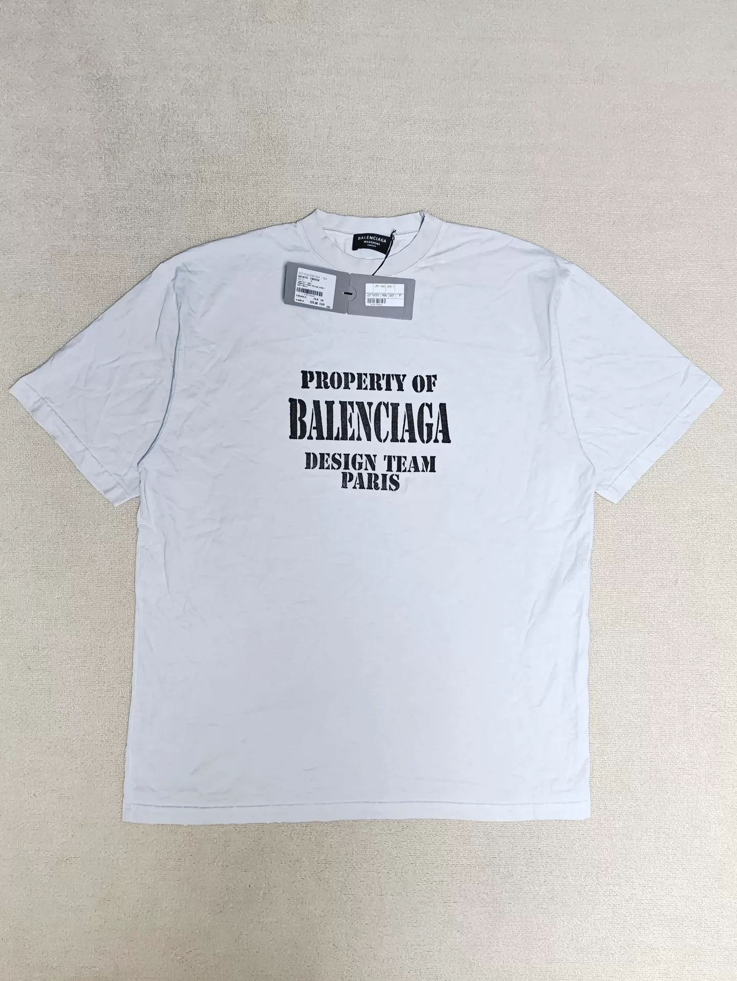 Balenciaga Design Team Paris White T-shirt