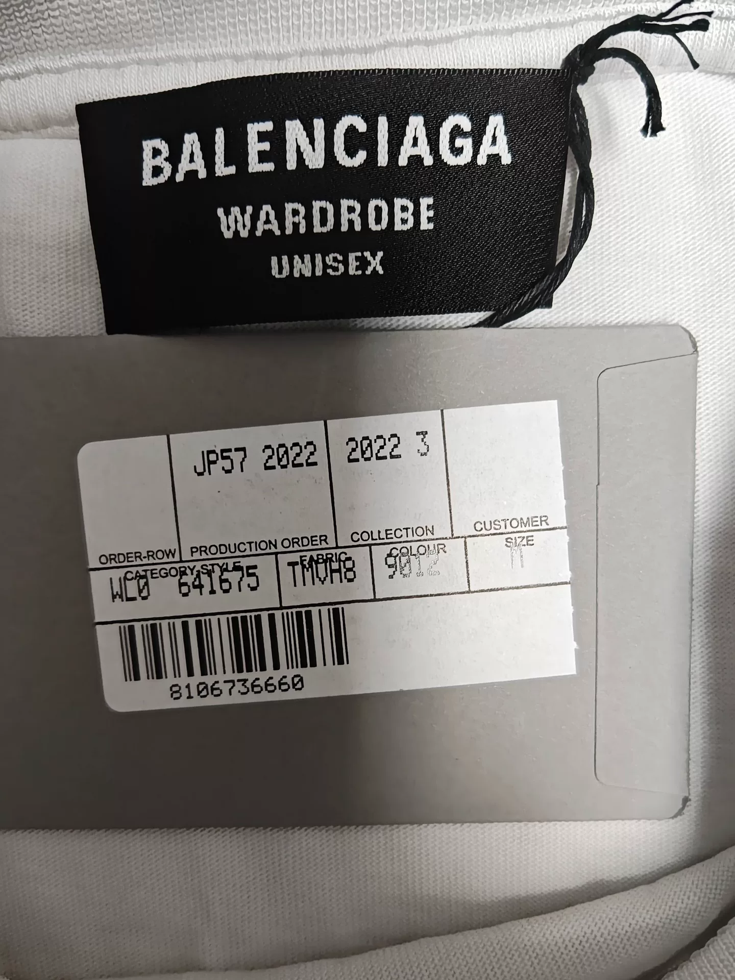 Balenciaga Design Team Paris White T-shirt — back