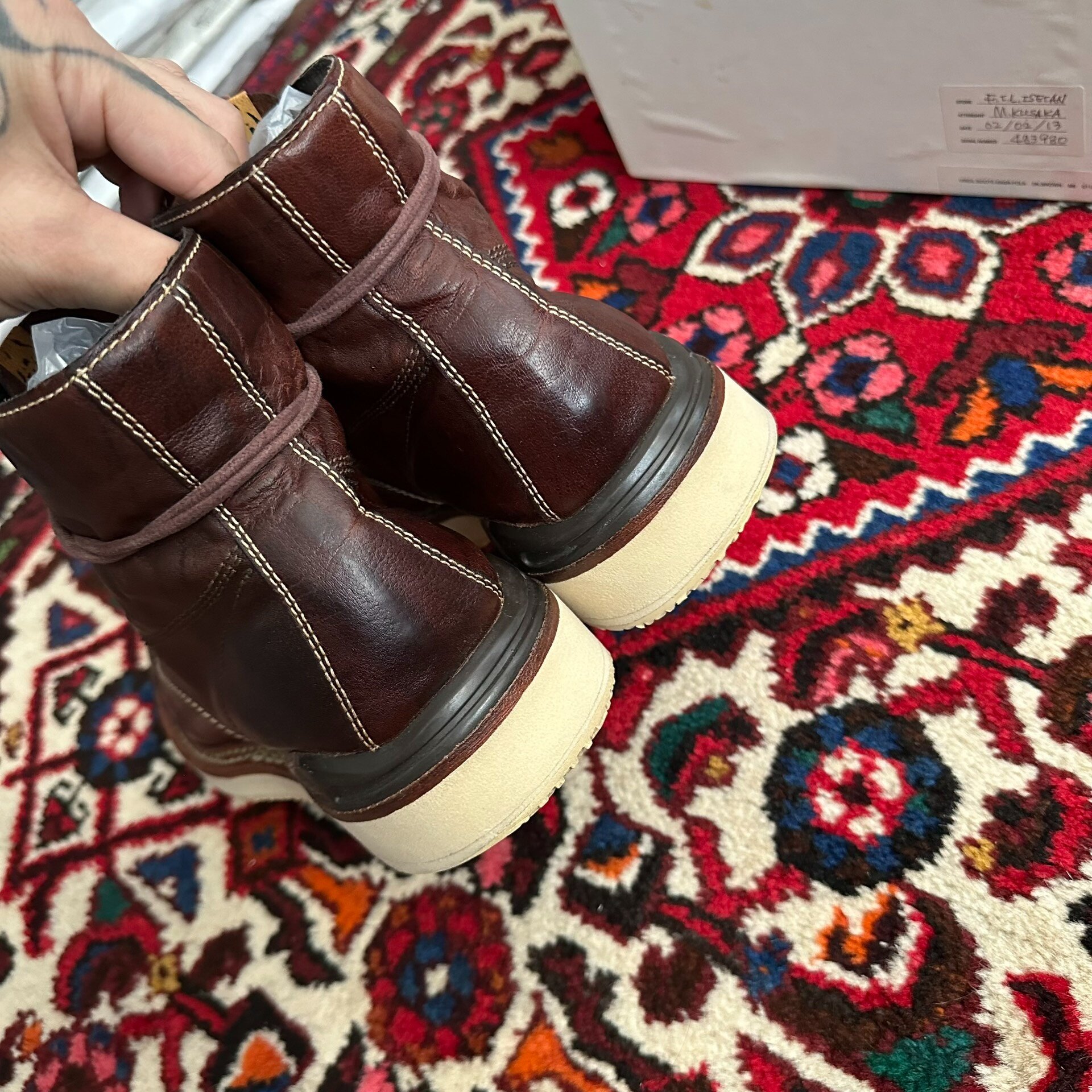 visvim 12AW Virgil Double Stitch Boots — back