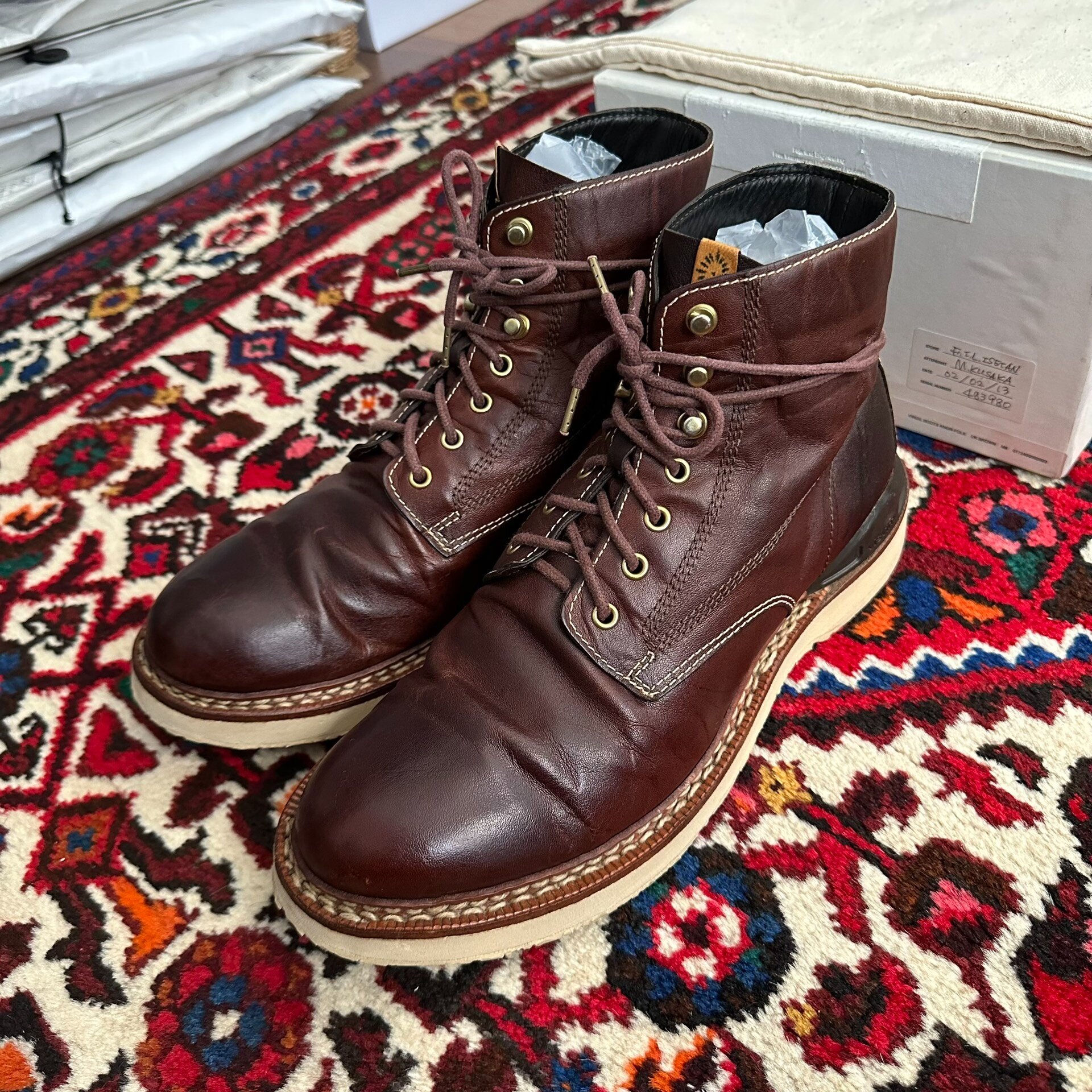 visvim 12AW Virgil Double Stitch Boots — detail