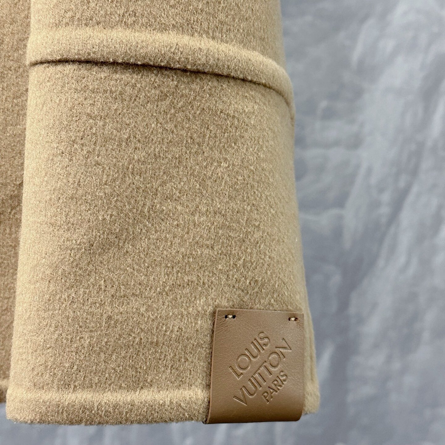 Louis Vuitton FW24 Double-Breasted Wool Coat — detail