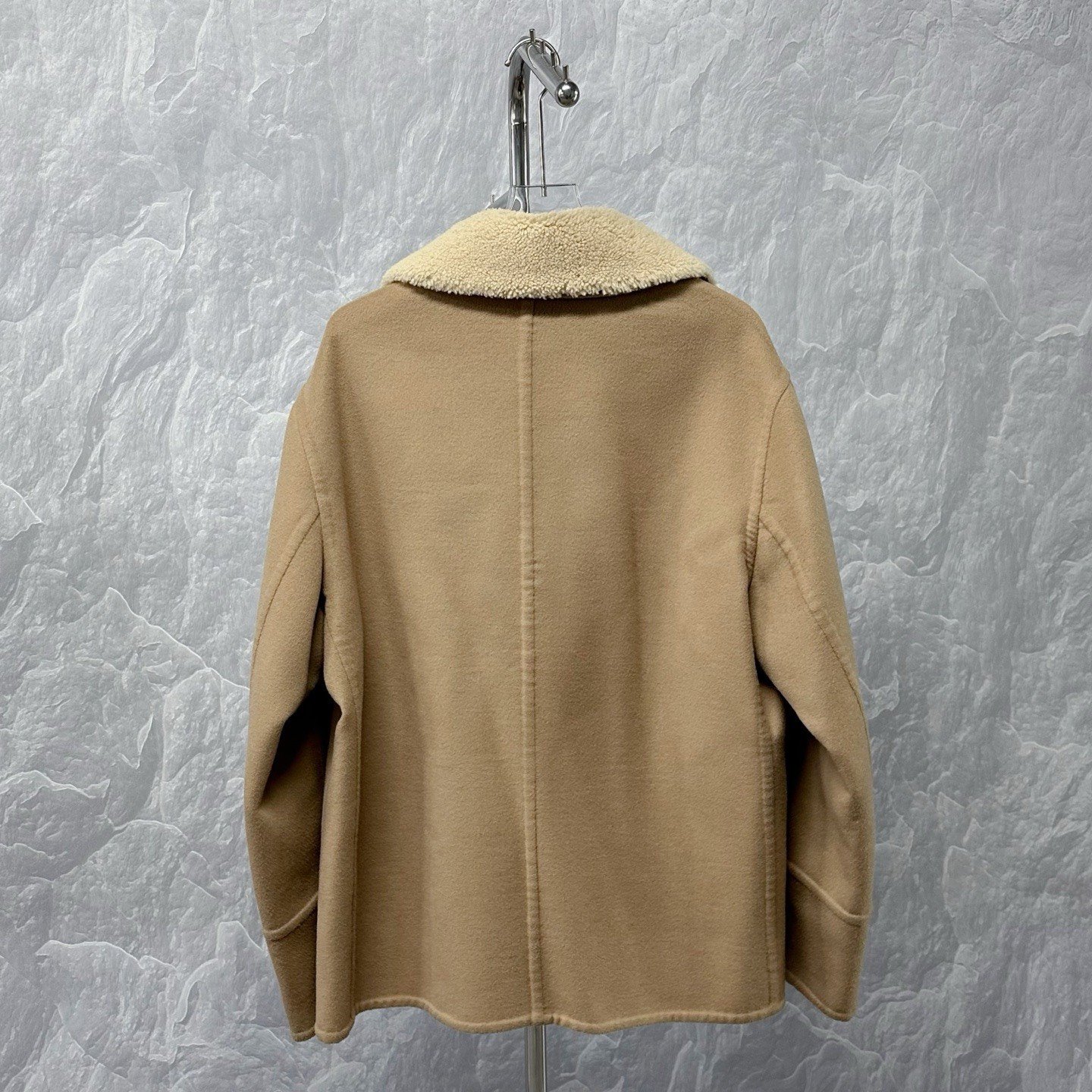Louis Vuitton FW24 Double-Breasted Wool Coat — back