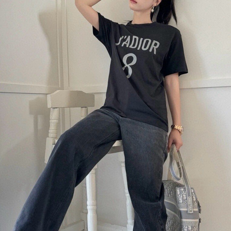Dior 8 Print Short-Sleeve Tee