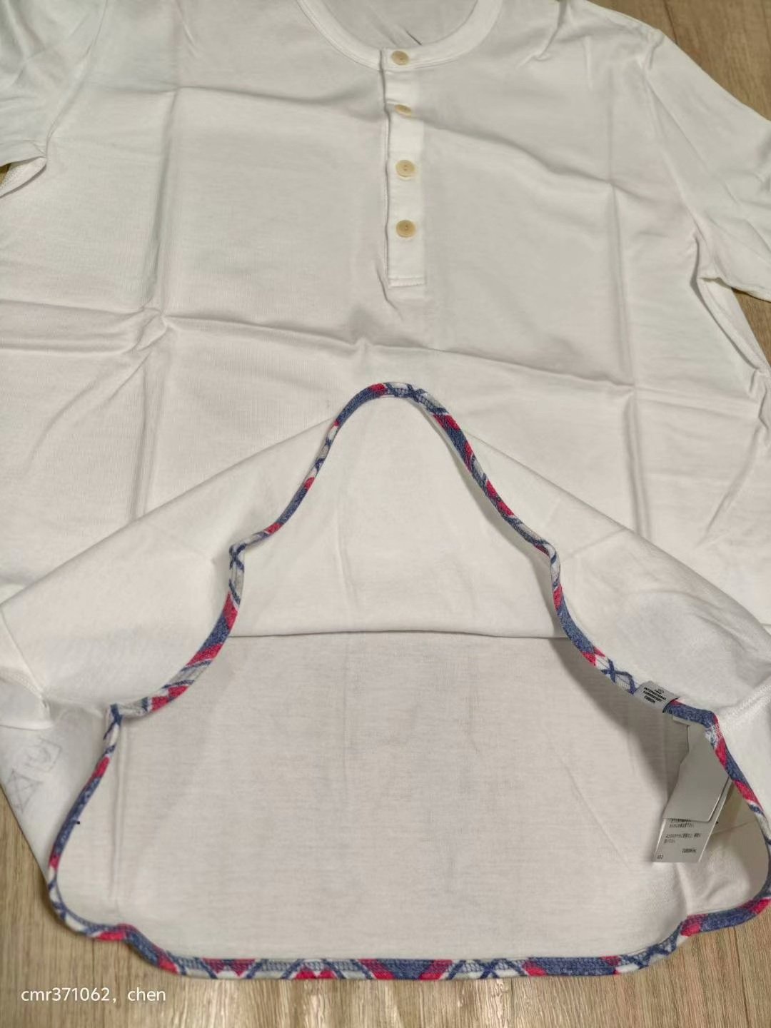visvim 17ss Sublig Henley S/S Check — detail