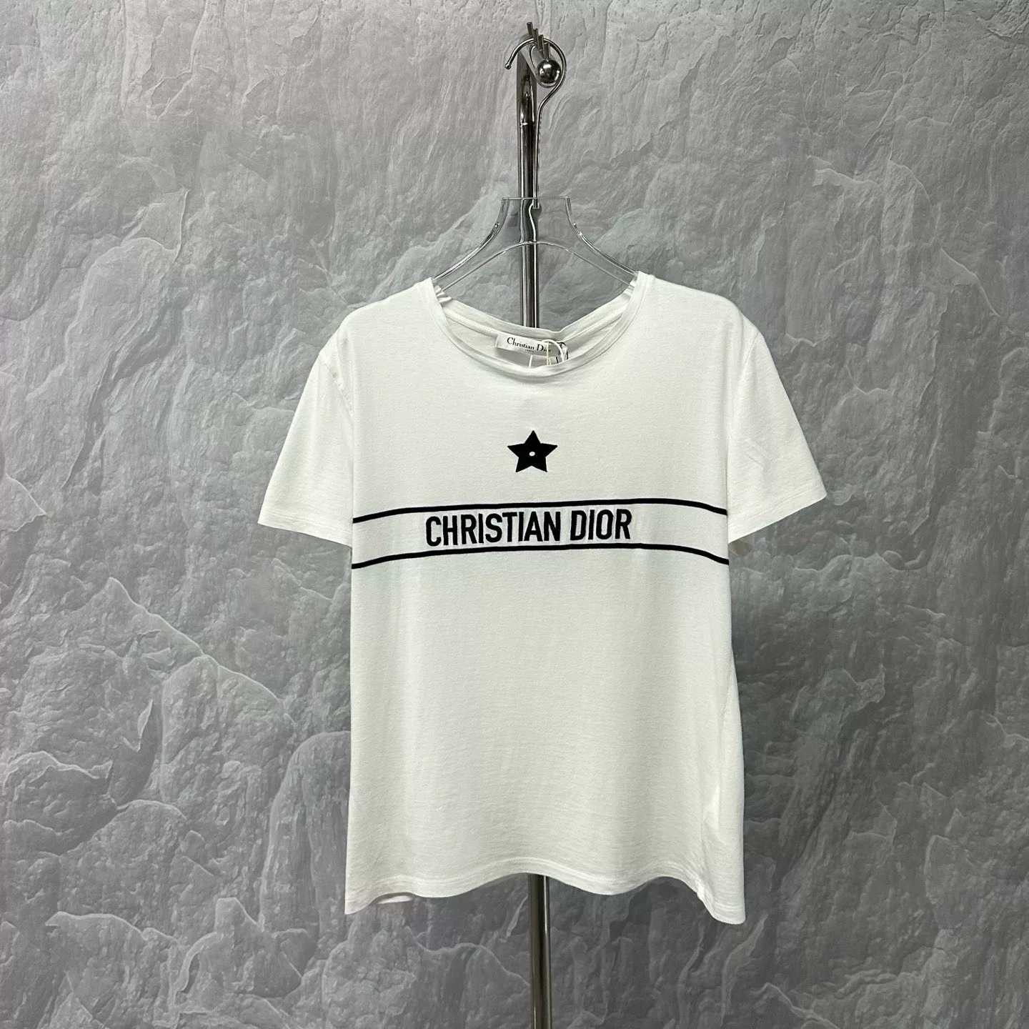 Dior Christian Dior Embroidered Star T-Shirt — detail
