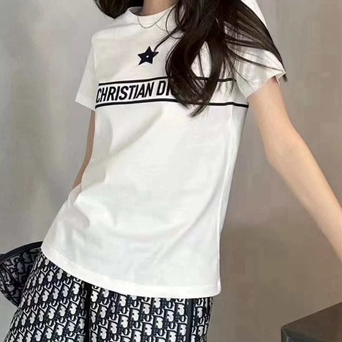 Dior Christian Dior Embroidered Star T-Shirt — front