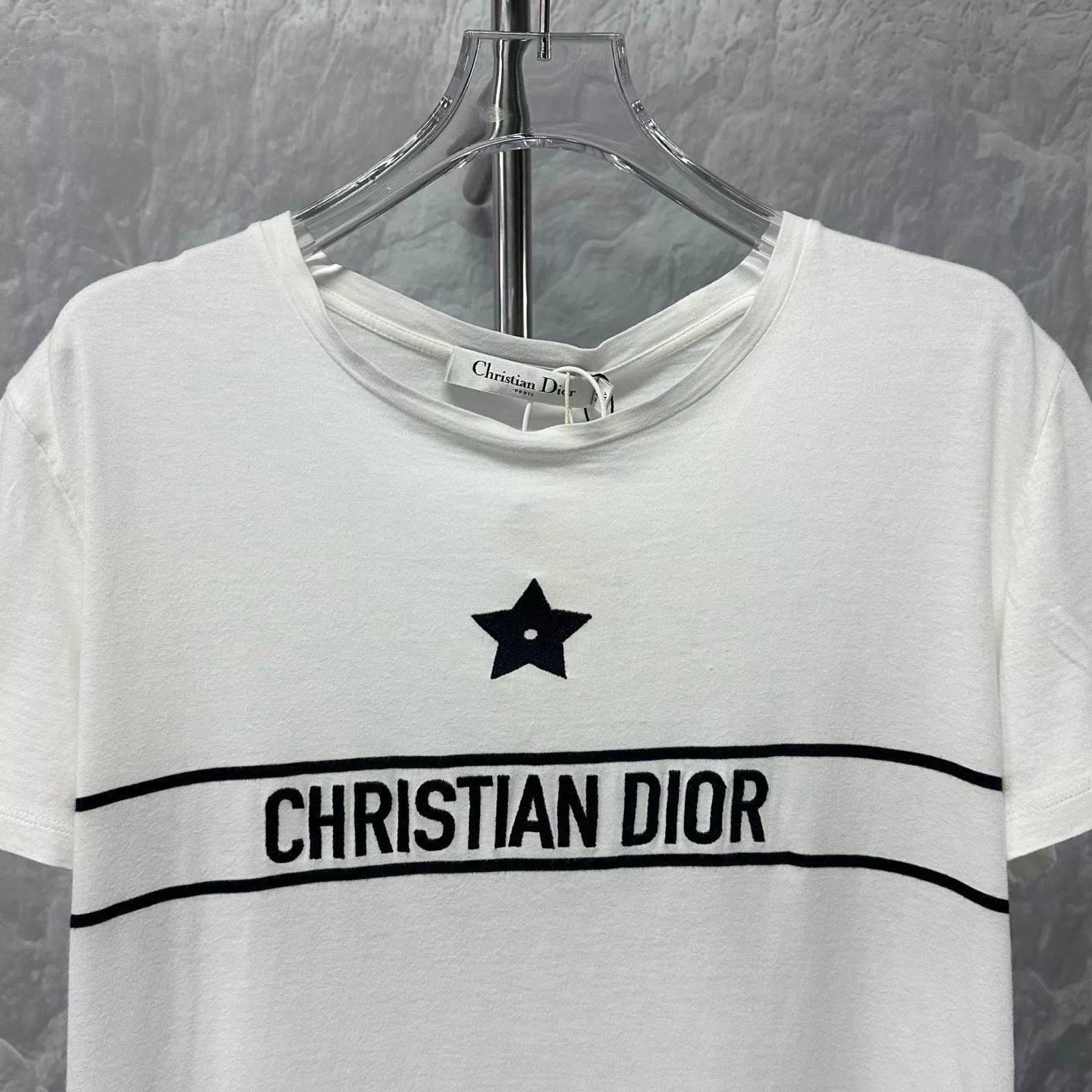 Dior Christian Dior Embroidered Star T-Shirt — back