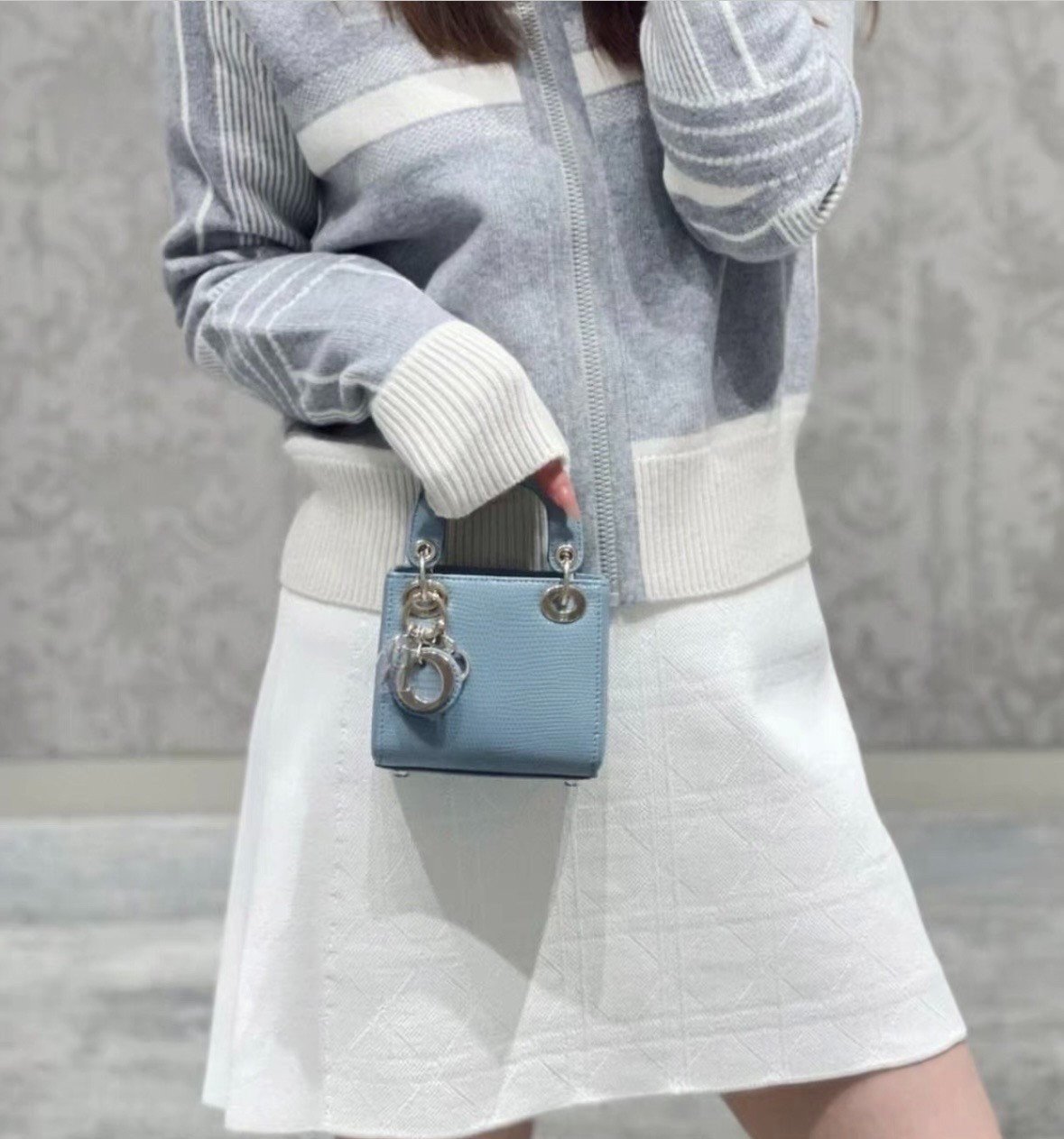 Dior Diamond Knit Short Skirt