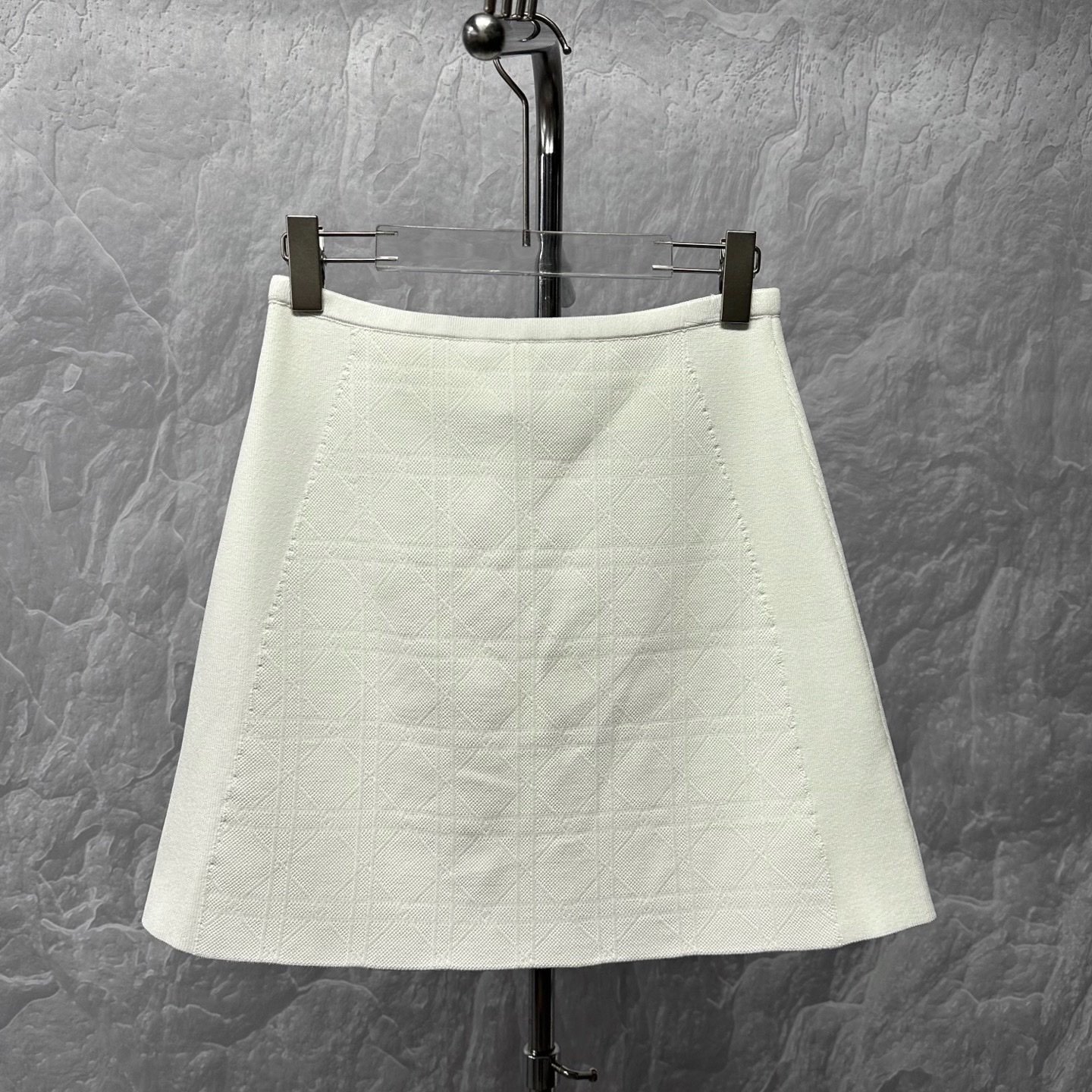 Dior Diamond Knit Short Skirt — front