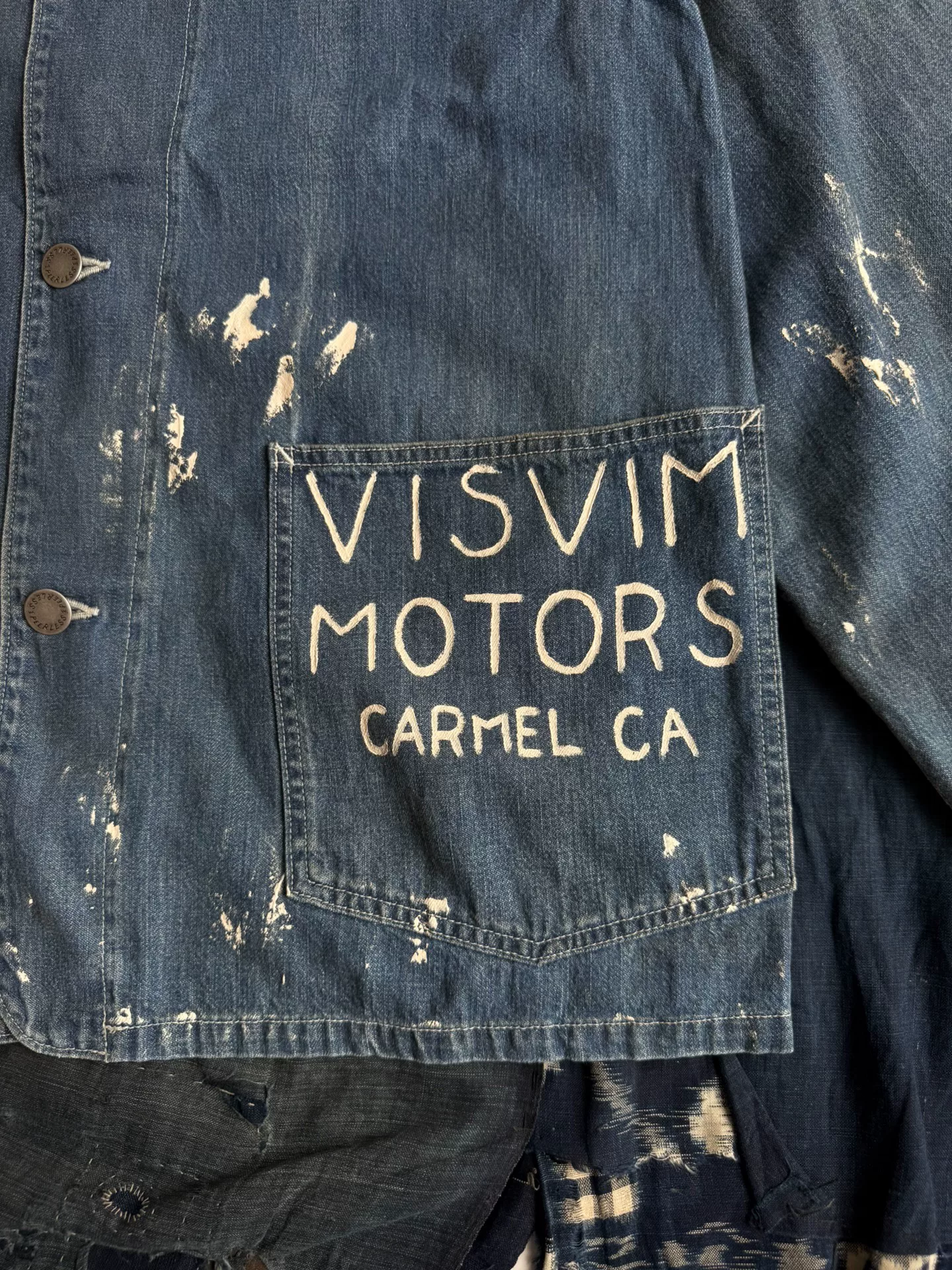 VISVIM 25SS SPOT MOTORS COVERALL JKT — label