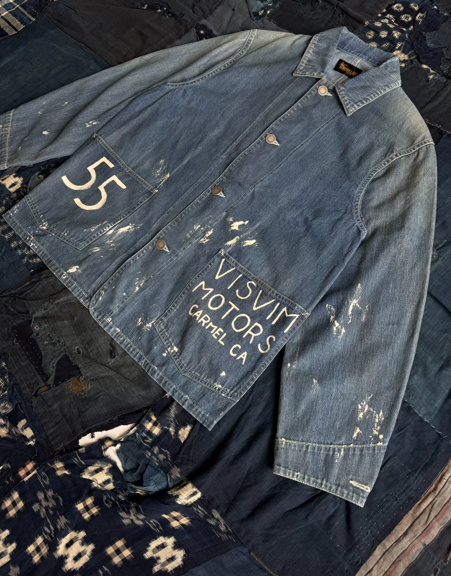 VISVIM 25SS SPOT MOTORS COVERALL JKT — back