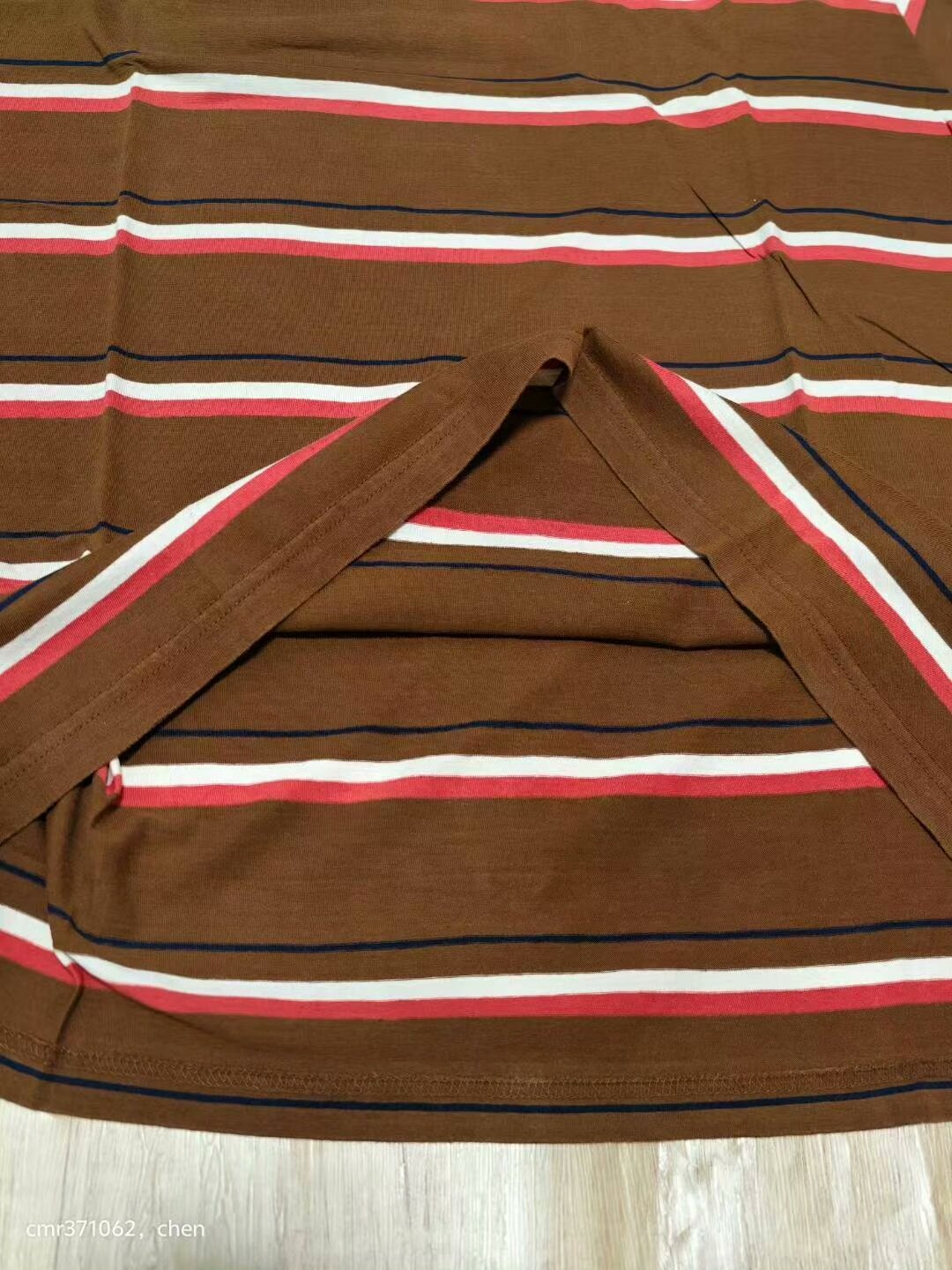 visvim 19AW Border A-Liner S/S Tee — label