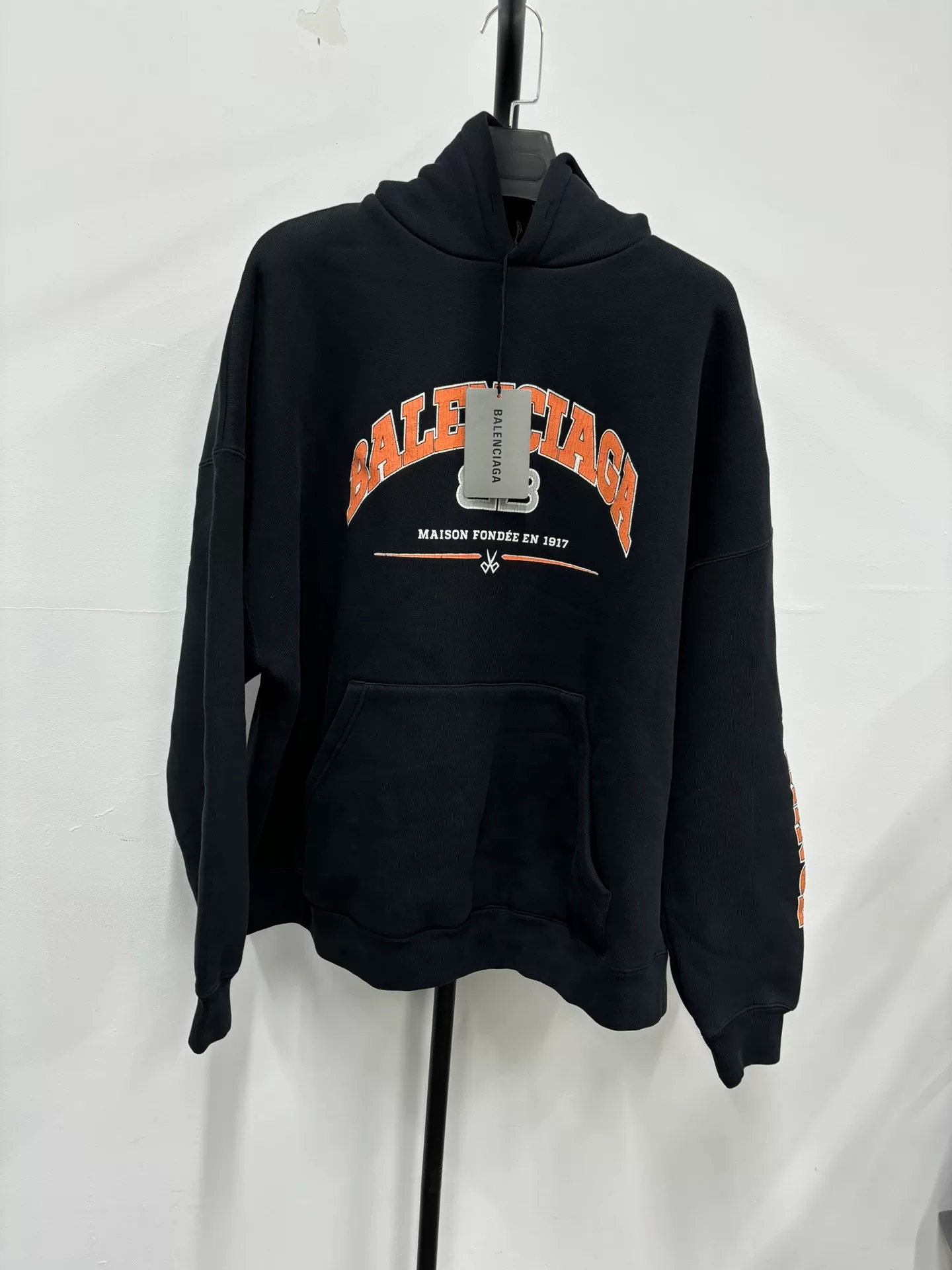 Balenciaga Scissors Logo Oversized Hoodie
