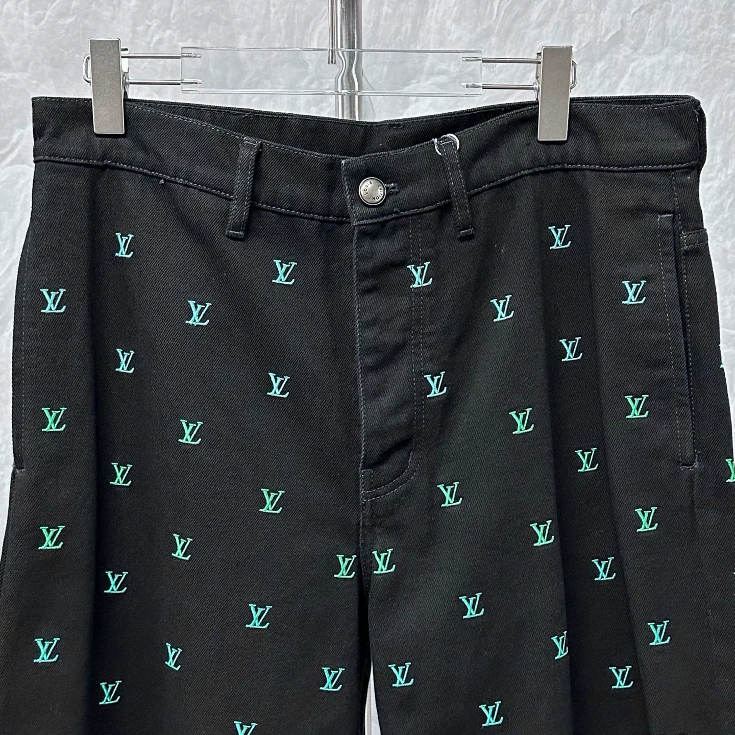 Louis Vuitton FW25 Embroidered Denim Pants — front