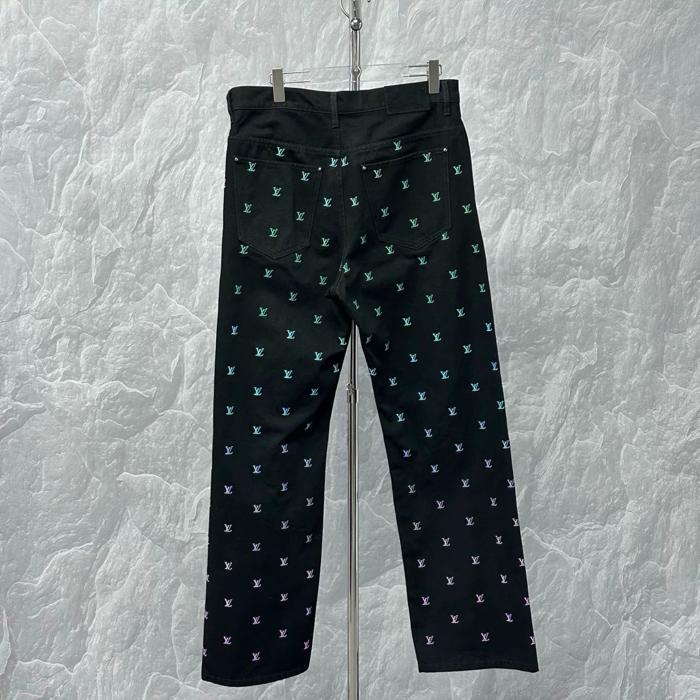 Louis Vuitton FW25 Embroidered Denim Pants — back